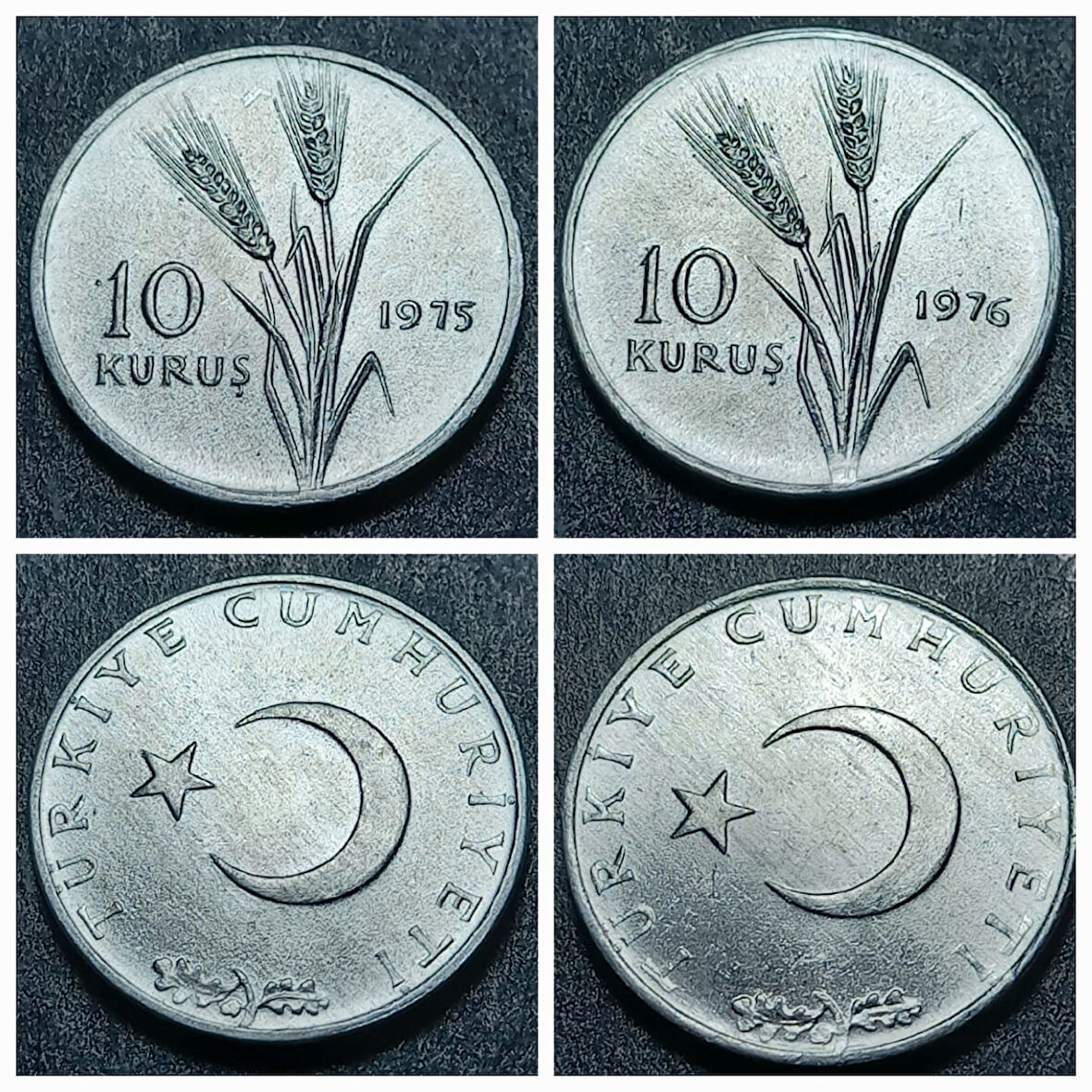 Escoines Koleksiyon 399636752f4ececfc6 1975/76 Alüminyum 10Kuruş Az çıkar ÇİL eski madeni para