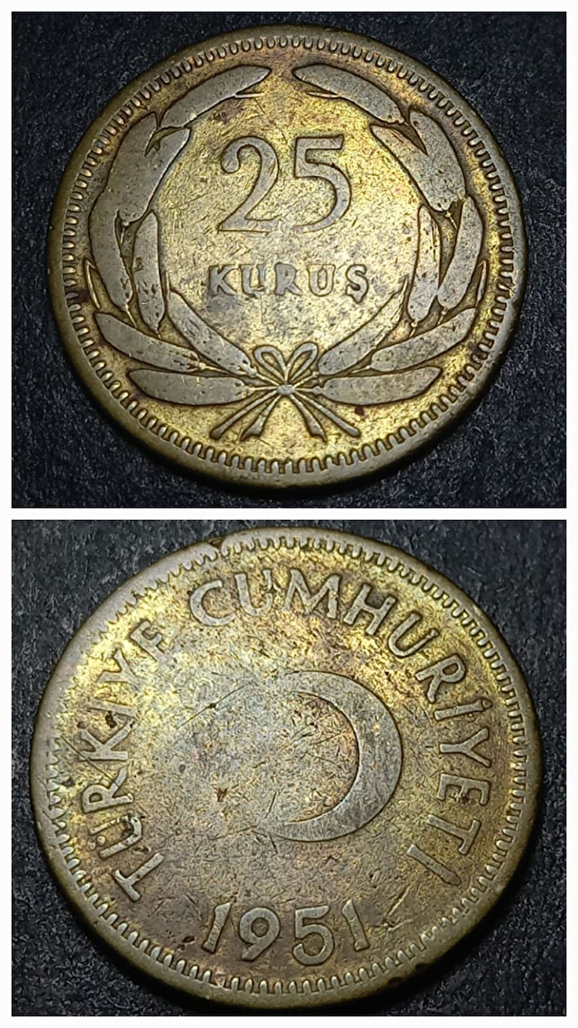 Escoines Koleksiyon 3996367df3b20abfaa 25Kuruş 1951 Değerli Sene Nadir çıkar TEMİZ/ÇT eski kağıt para