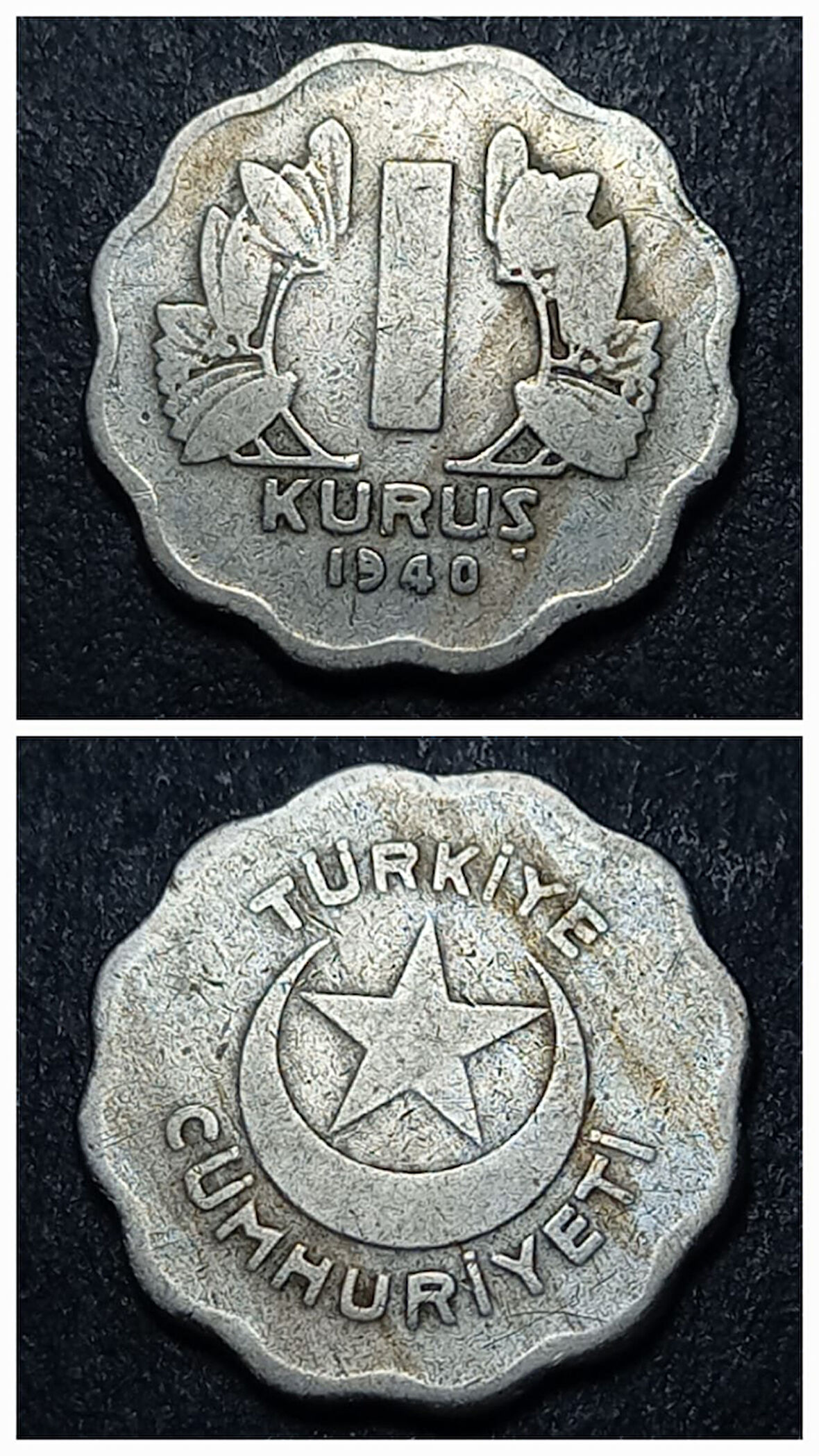 Escoines Koleksiyon 3996367e377253845e 1940 (R-Nadir) 1Kuruş ÇÇT+ eski madeni para