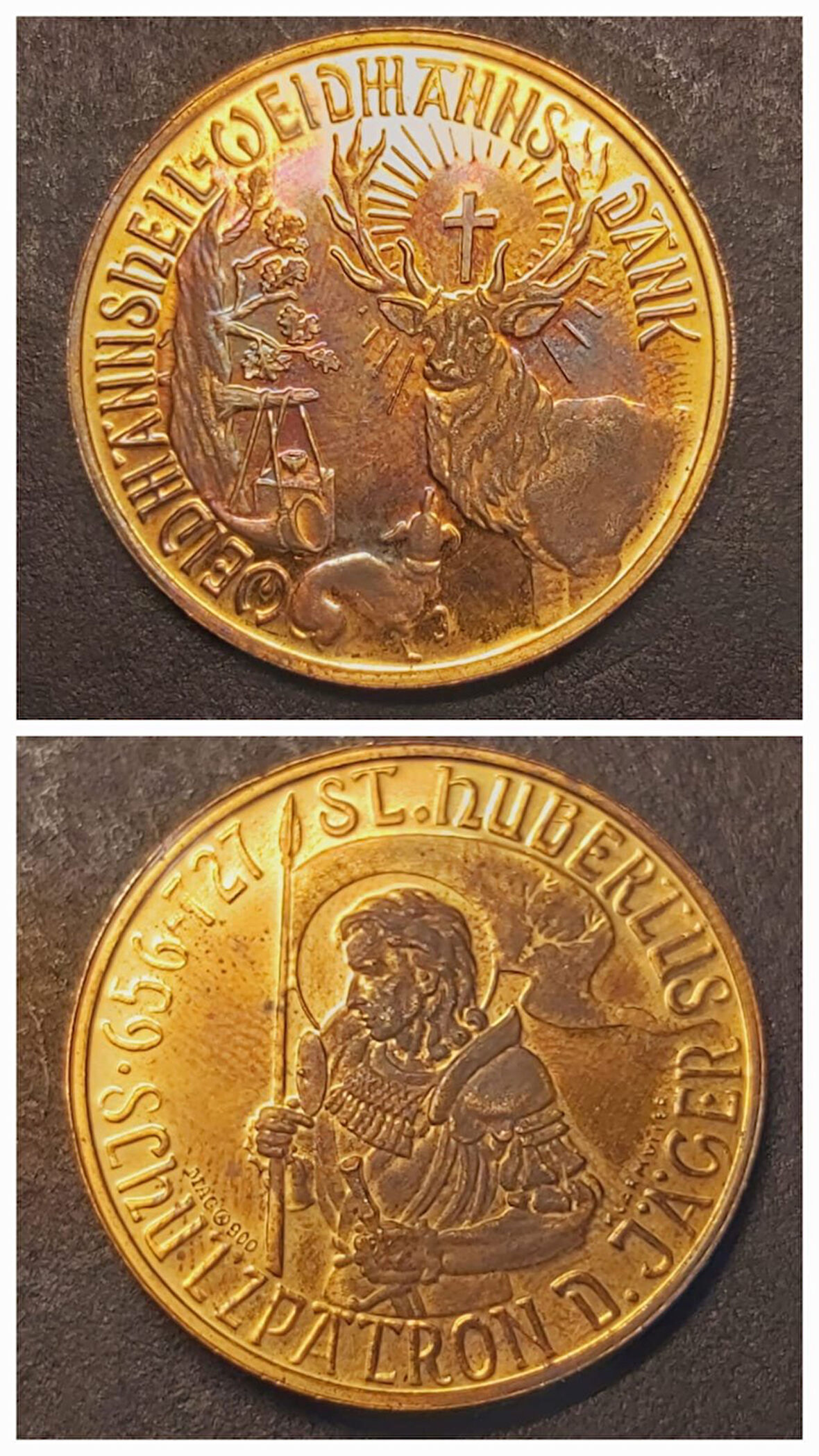 656 - 727 ST. HUBERLUS - SCHLZPALRON D.JAGER - MAC A900 - KLTARMULLER - EIDHHANNSHEIL EIDHHANNS DANK