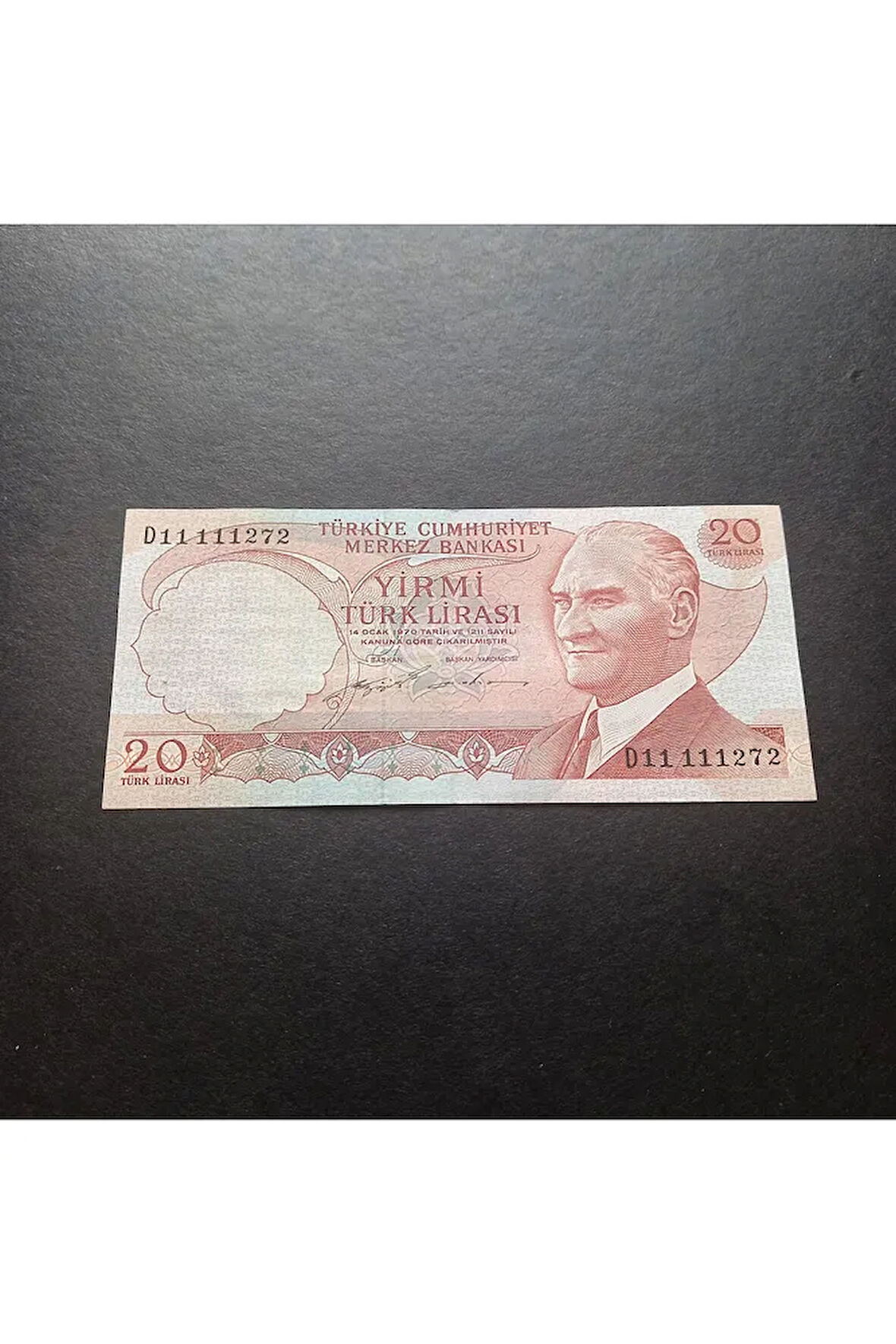 Escoines Koleksiyon 3996367e87b9a54286 6. Emisyon 20 Türk Lirası Ça/çt GÜZEL NUMARA eski Kağıt Para