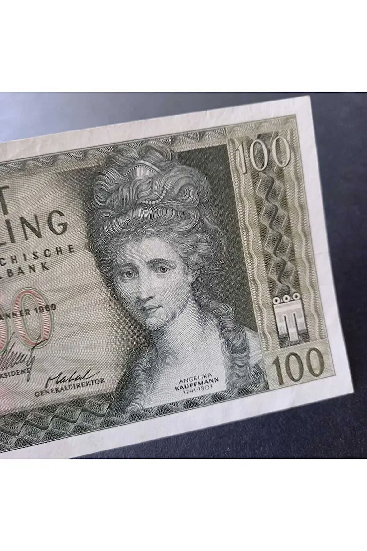Escoines Koleksiyon 3996367f24ce18bfc7 1969 Avusturya 100 Shilling ÇT+ eski yabancı kağıt para