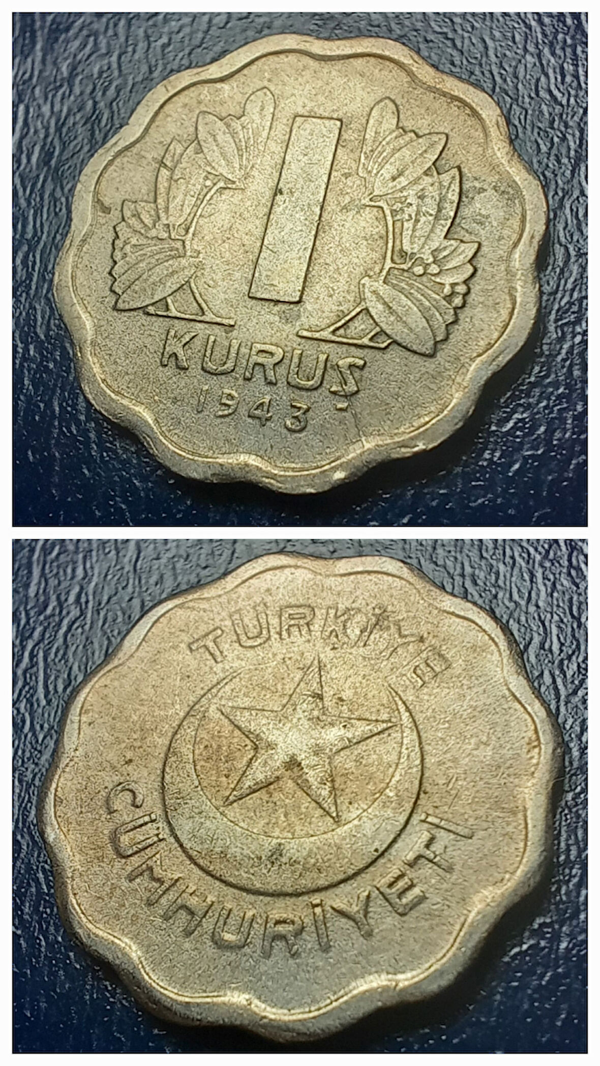 Escoines Koleksiyon 39963680147f210d37 1943 1 Kuruş ÇT/ÇÇT Eski Madeni Para