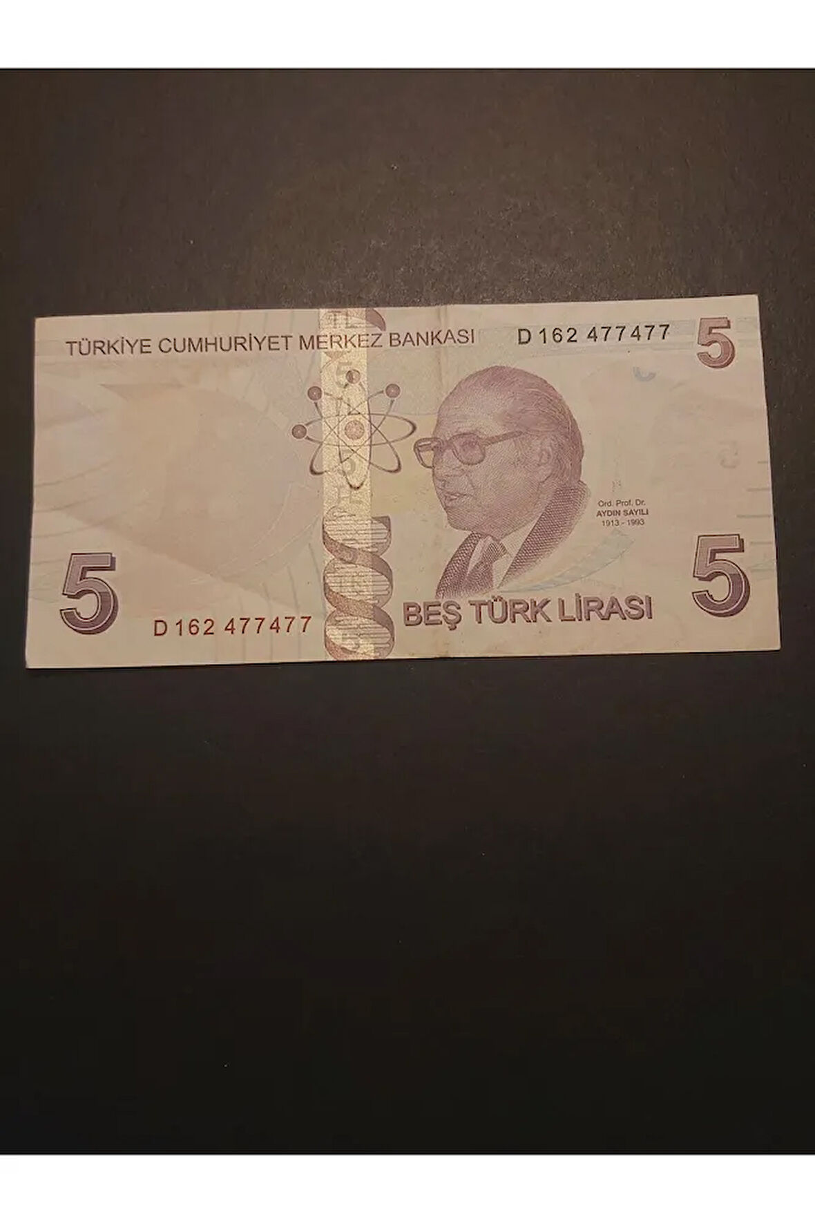 Escoines Koleksiyon 39963680eaf1b446e2 5TL güzel numara ÇÇT TC kağıt para