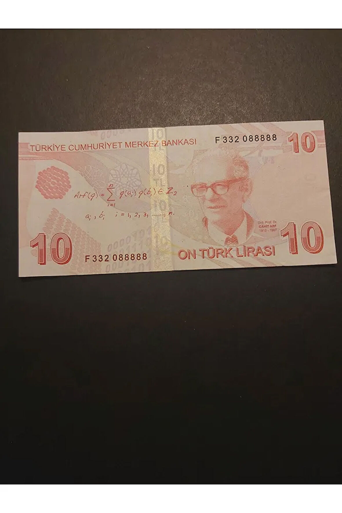 Escoines Koleksiyon 39963680eb01aebe55 10TL güzel numara ççt TC kağıt para