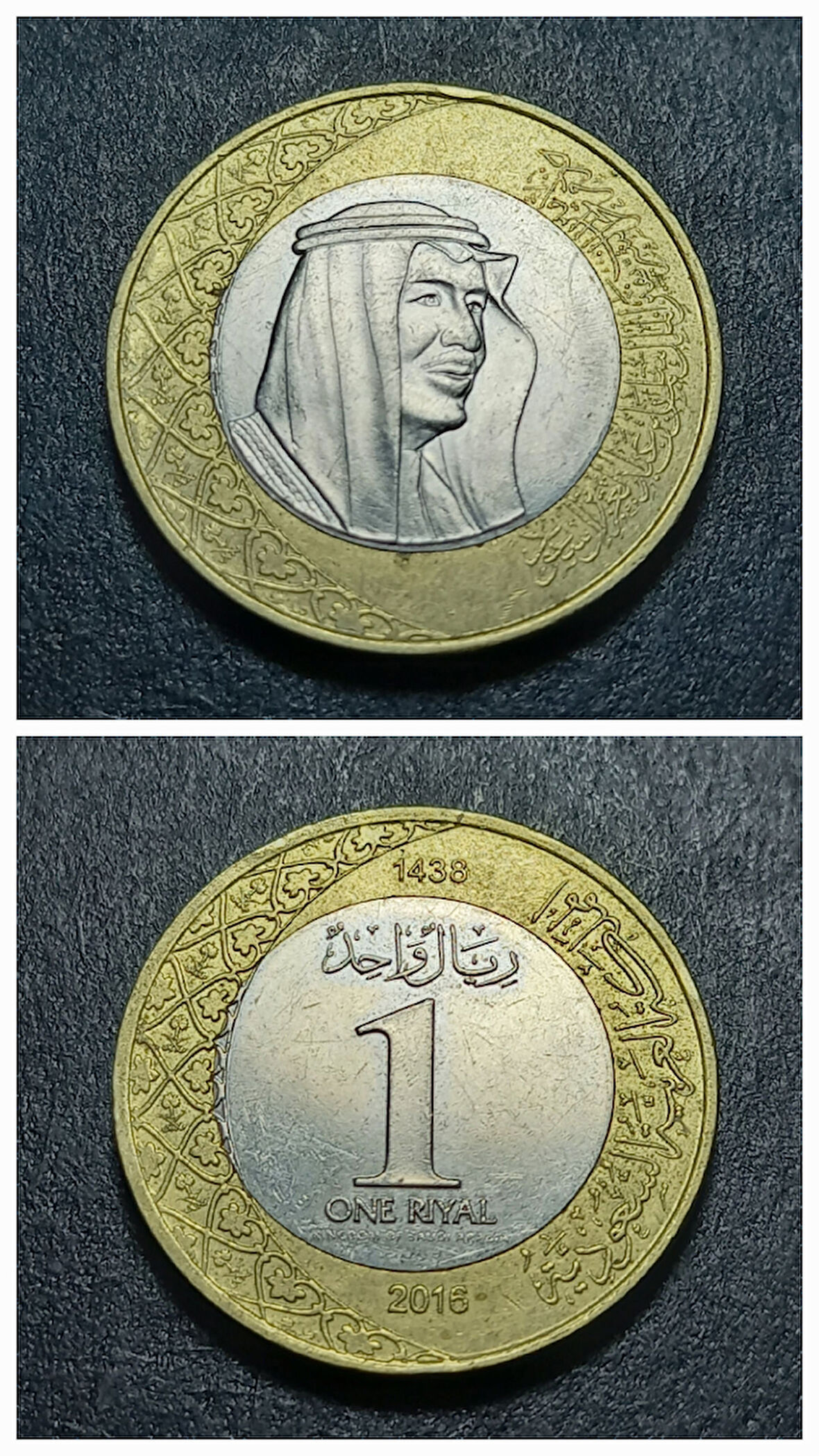 Escoines Koleksiyon 39963683506b603ab7 2016 Suudi Arabistan 1 Riyal Eski Yabancı Madeni Para