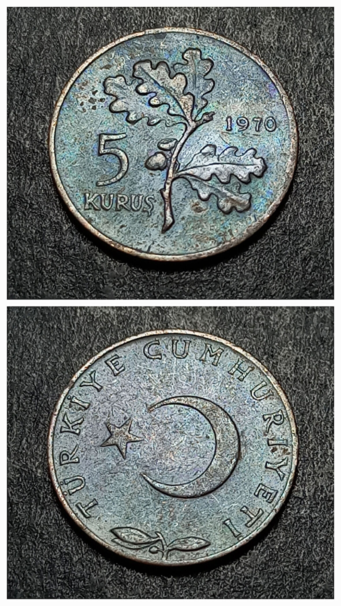Escoines Koleksiyon 399636873420379372 5 Kuruş 1970 Eski Madeni Para
