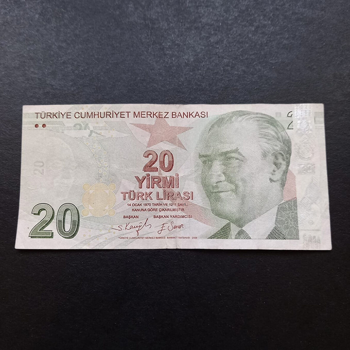 Escoines Koleksiyon 399636882dfda94fde 9.Emisyon Hatalı Basım 20Türk Lirası Nadir Çıkar Kağıt Para