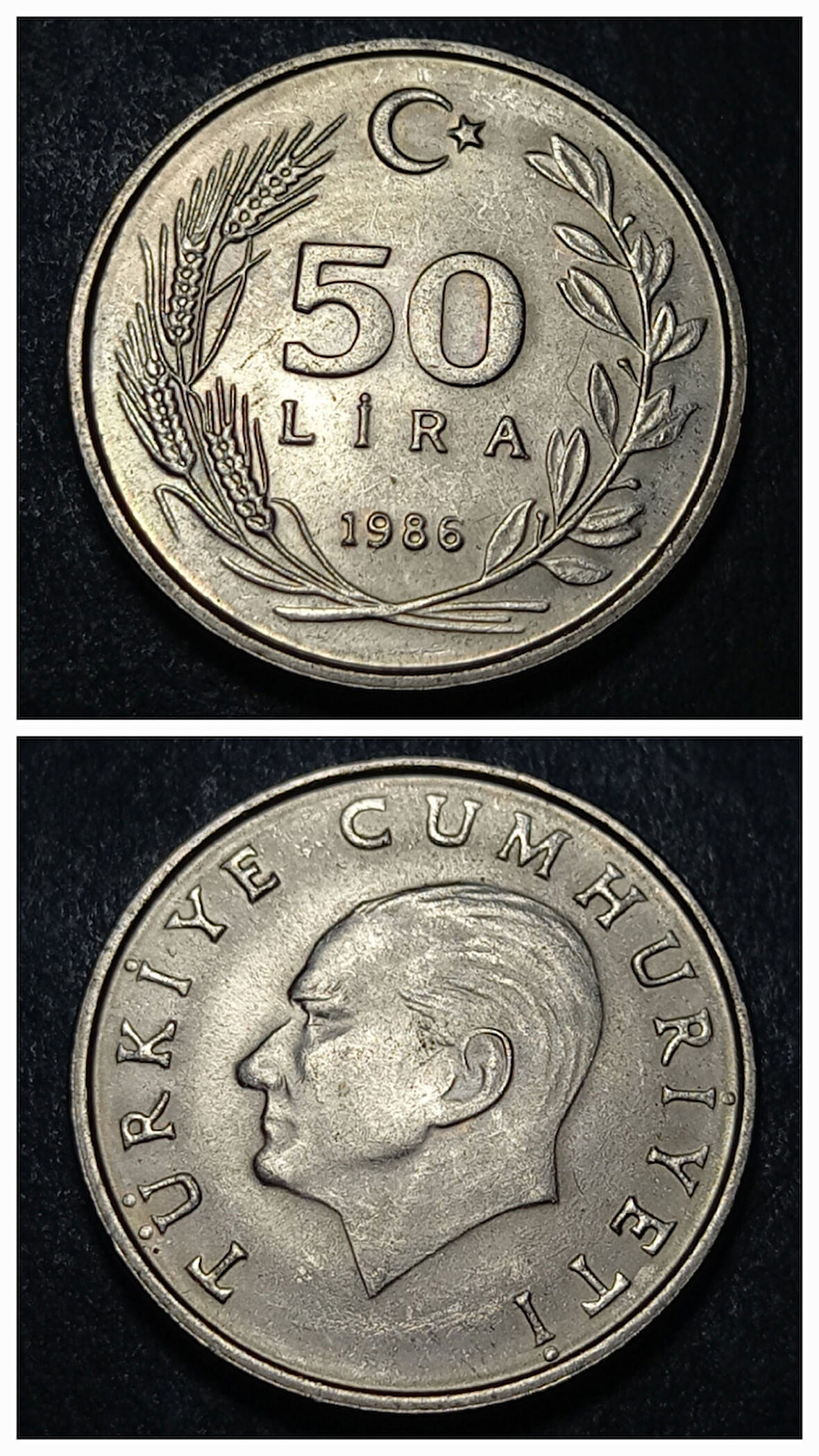 Escoines 3996368991629b9b62 1986 50lira çil %75 Bakır para