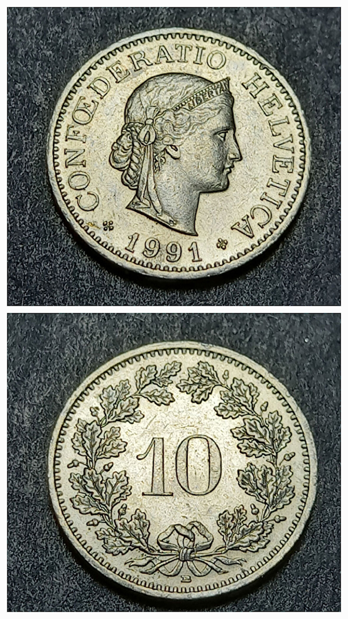 Escoines Koleksiyon 3996368f3caff528f0 1991 İsviçre 10 Rappen eski yabancı madeni para