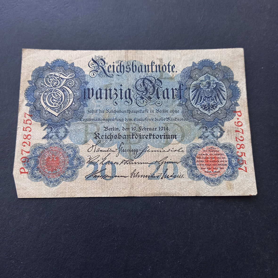 Escoines 3996368f3e166122f1 1914 Berlin P serisi 20 Mark ÇT