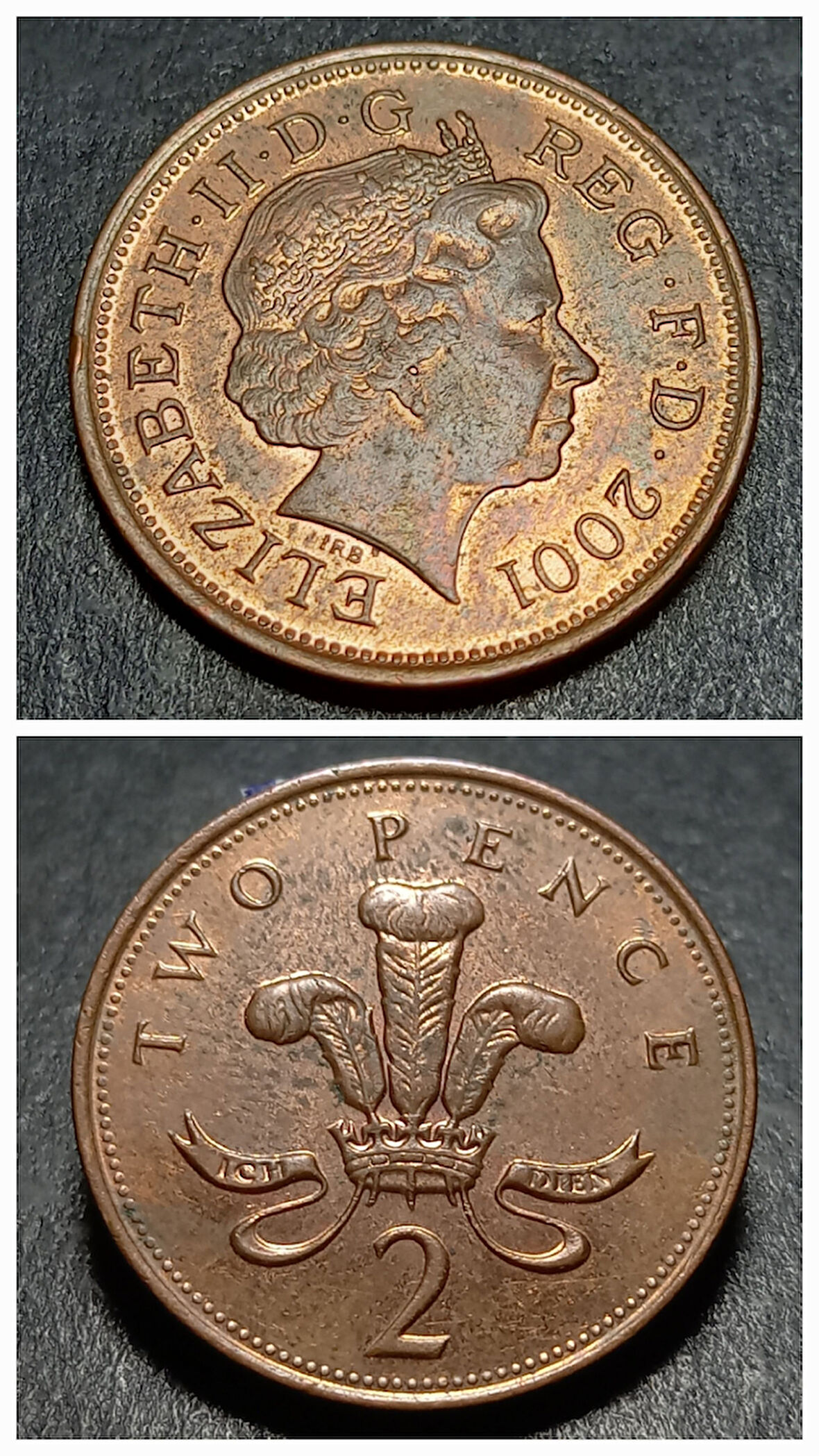 Escoines Koleksiyon 3996368f4183103a4a 2001 two pence 2 peni ççt+ eski yabancı madeni para