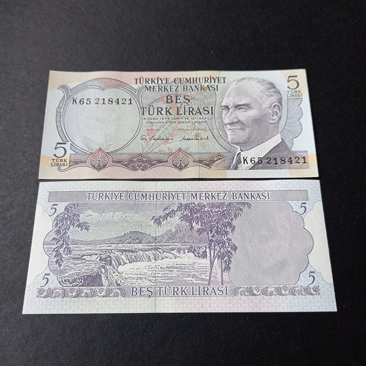 Escoines 3996368f6c5cb7c3c2 6.Emisyon 5türk-lirası K65 serisi ÇİL