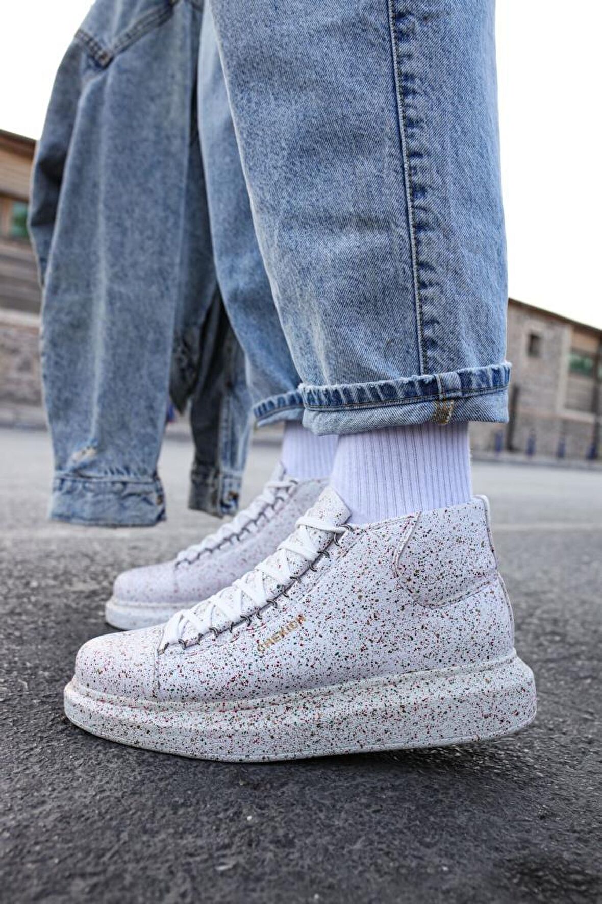 Chekich CH263 BT Erkek Ayakkabı 457 KIRMIZI / YESİL SİM