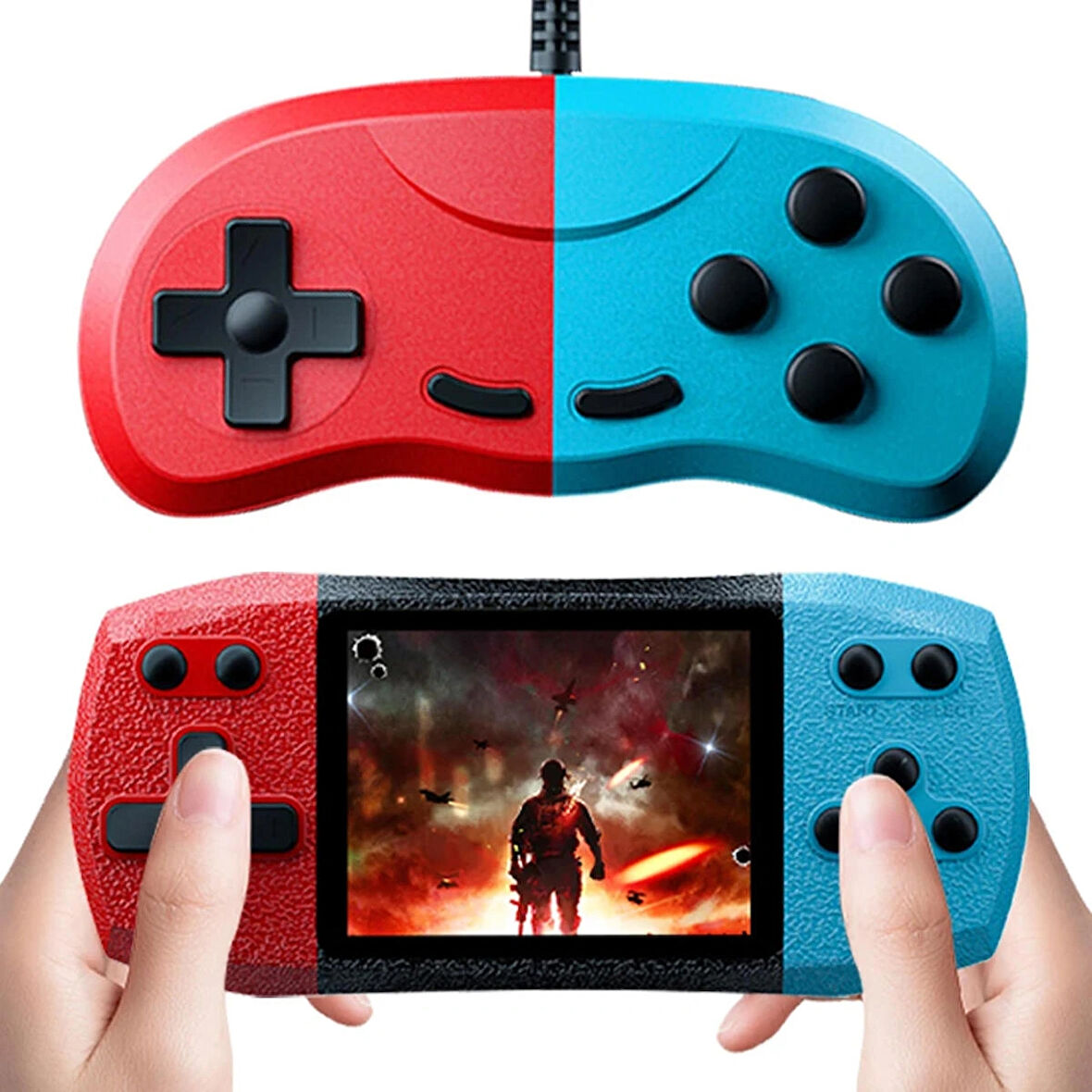 TechTic Retro El Atarisi 620 Klasik Oyun 2 Kişilik Tv Yansıtma Gamebox Mario Mini Video Oyun Konsolu