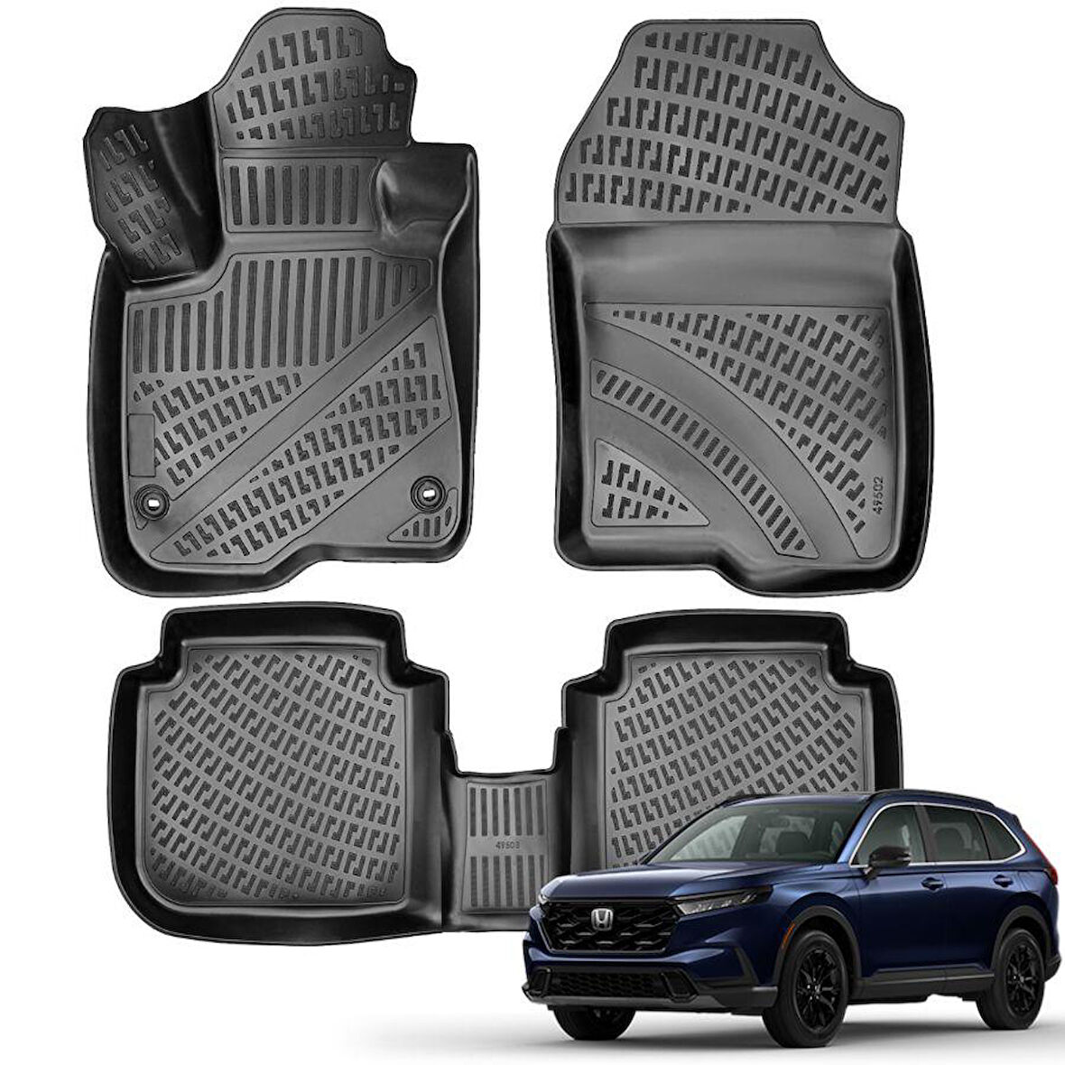 Honda CRV 3D Havuzlu Paspas 2023-