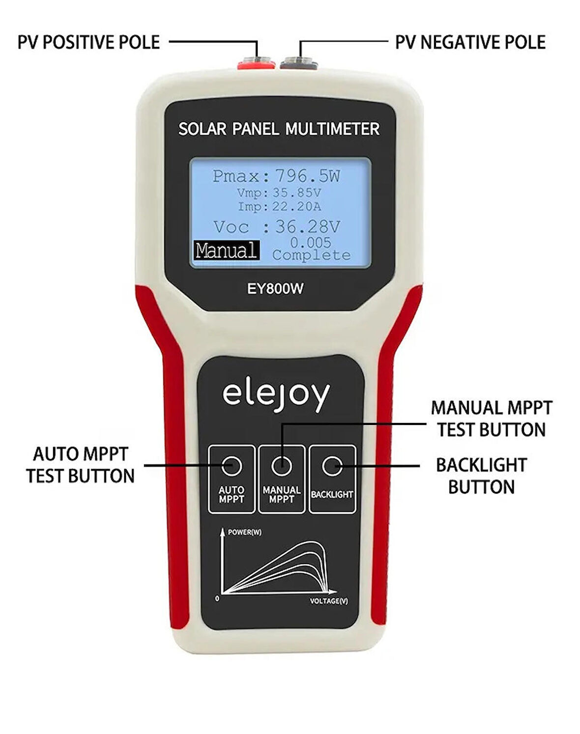 ELEJOY EY800W LCD MPPT SOLAR PANEL TEST CİHAZI