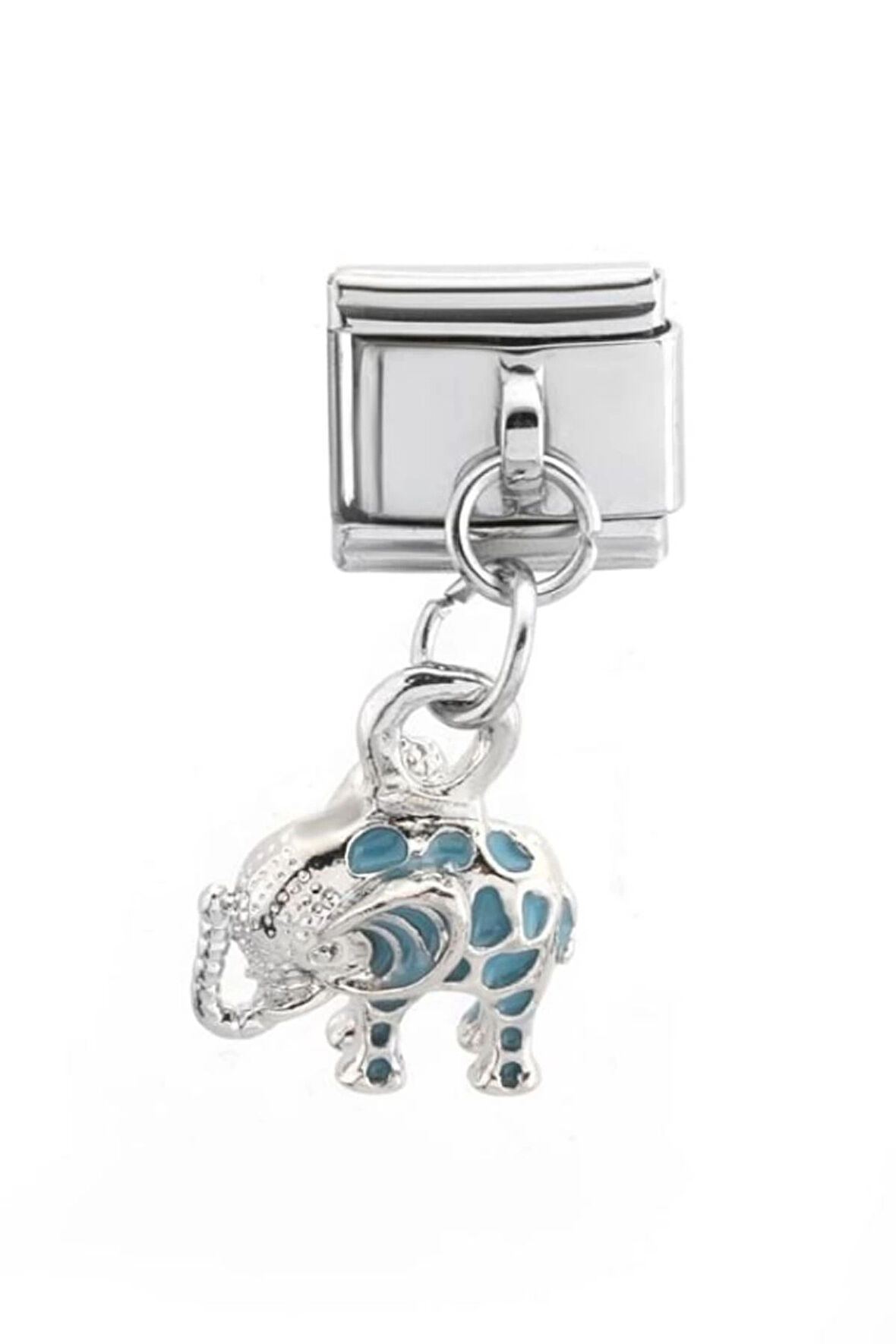 Fil Figürlü 9 Mm Paslanmaz Çelik Italyan Bileklik Charmı