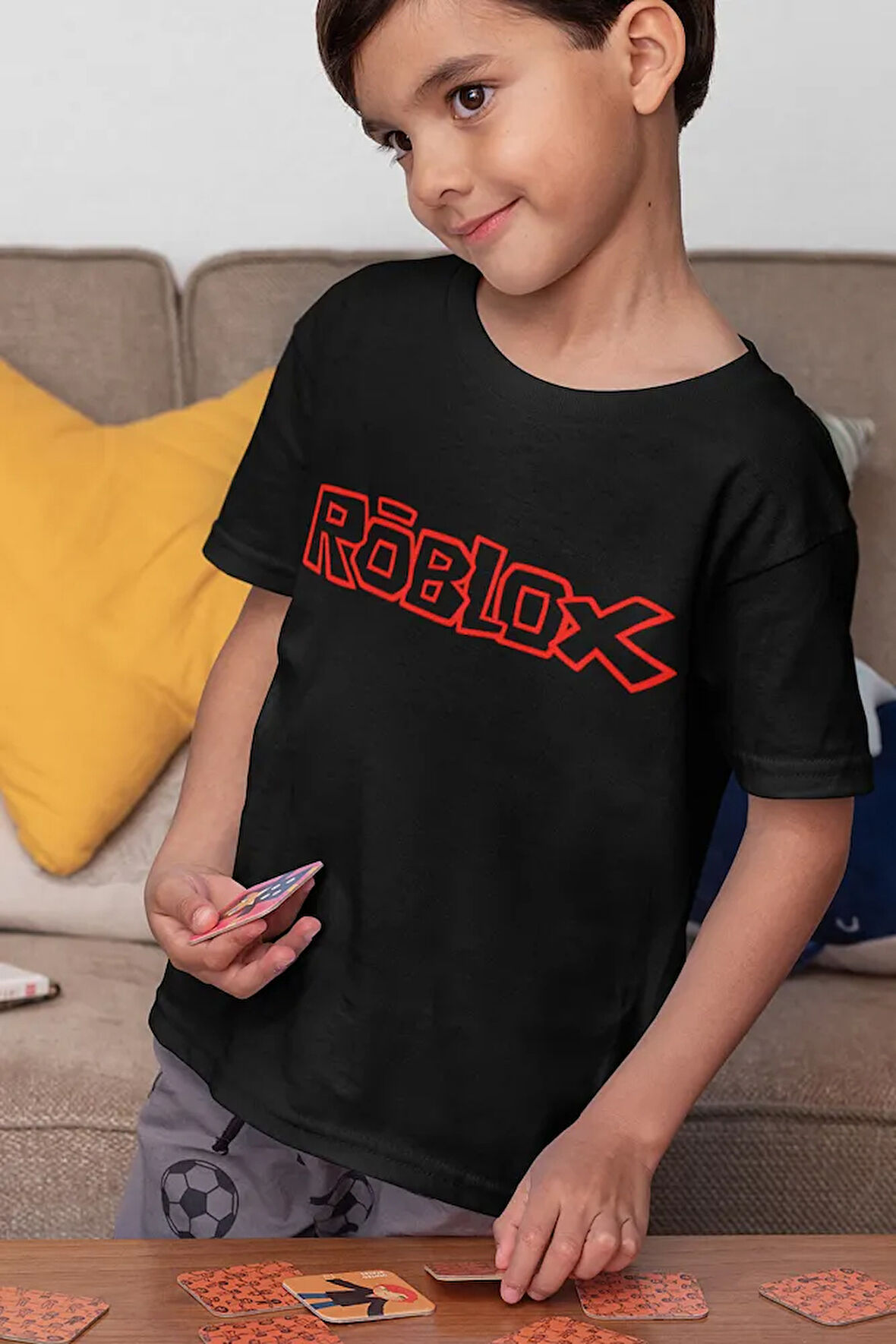 Roblox Baskılı Unisex Oyun Çocuk Tişört (1-12 YAŞ)
