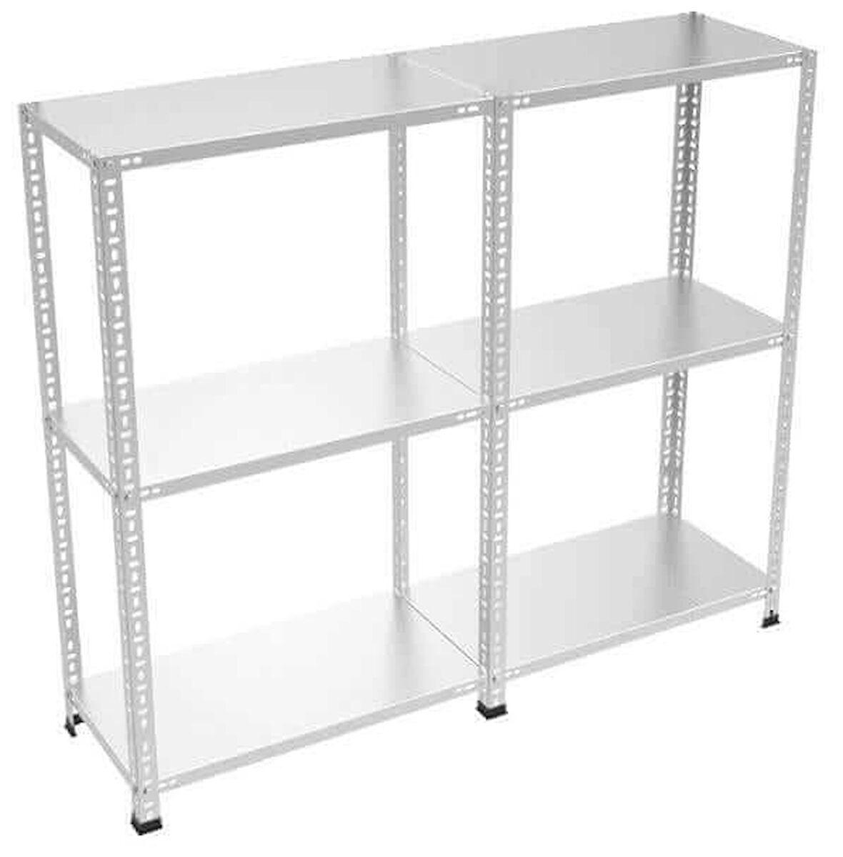 Raffar 3 Katlı Duble Galvaniz Çelik Raf. Depo, Dosya, Arşiv Rafı