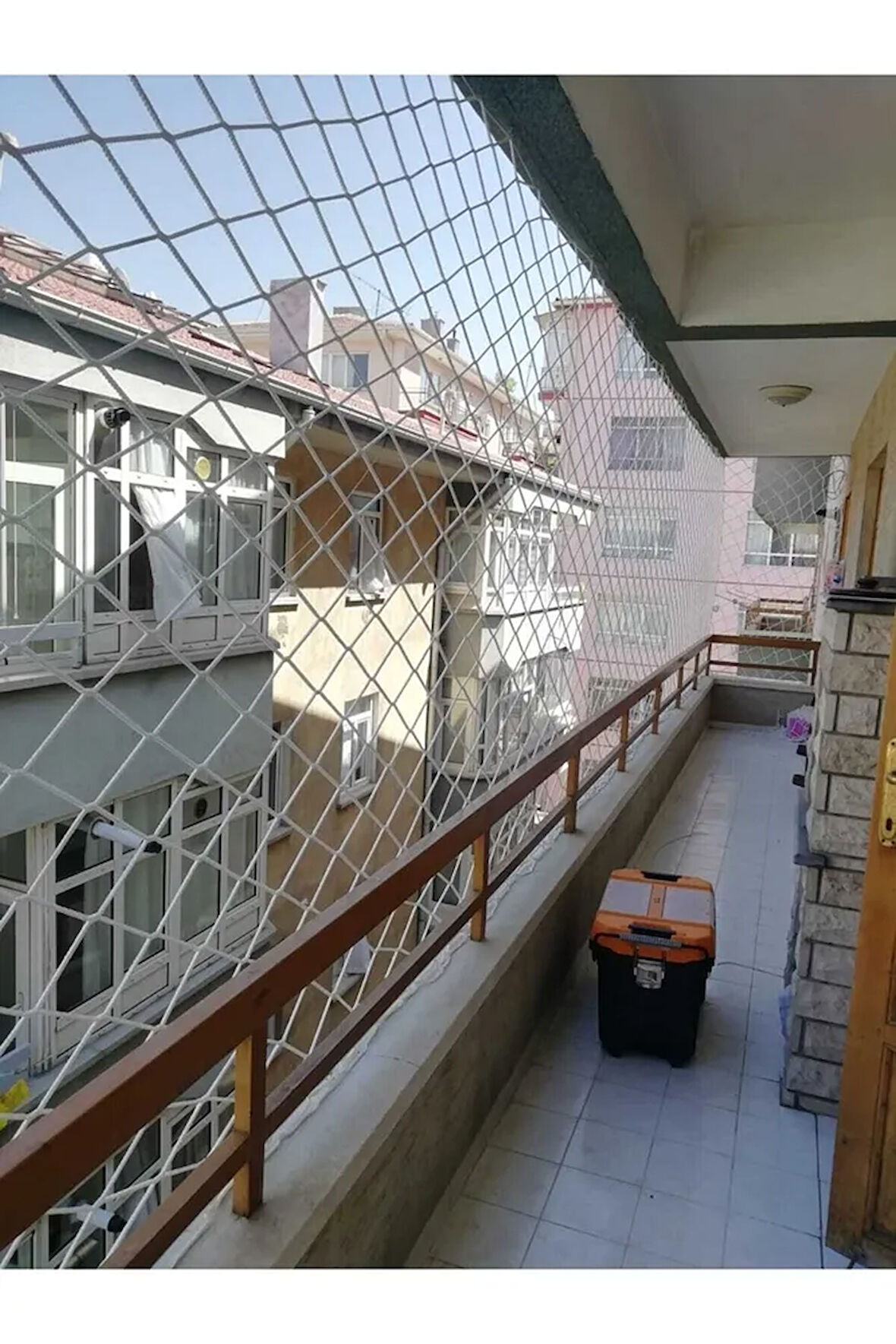 3 Mm 2,5 X 5 Metre Güvenlik Filesi Balkon Kapatma Ağı Kedi Çocuk Emniyet Ağı 