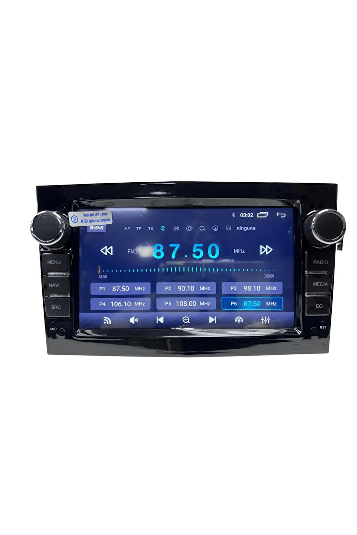 Araç Multimedya Opel Meriva Black UNI - TY / 2 GB RAM 32 GB HDD / 7 Inch Ekr. Carplay And. 13 Double