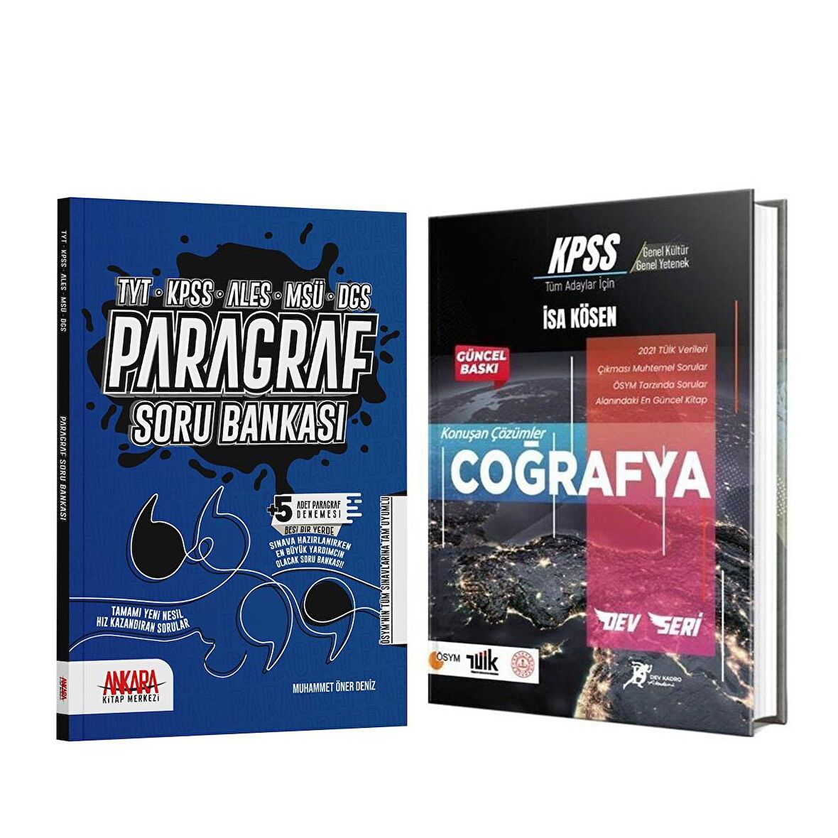 Dev Kadro KPSS Coğrafya ve AKM Paragraf Soru Bankası Seti 2 Kitap
