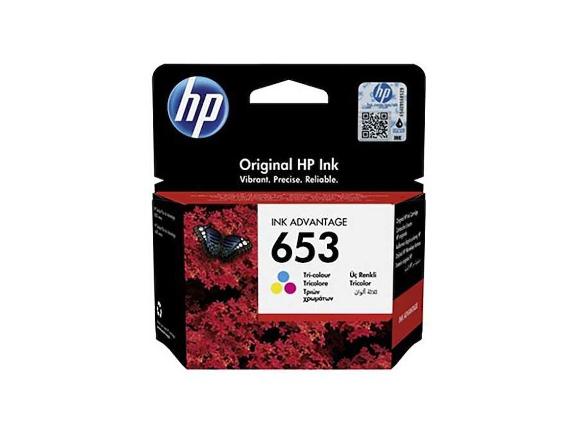 HP 653 Renkli Orjinal Kartuş 3YM74AE