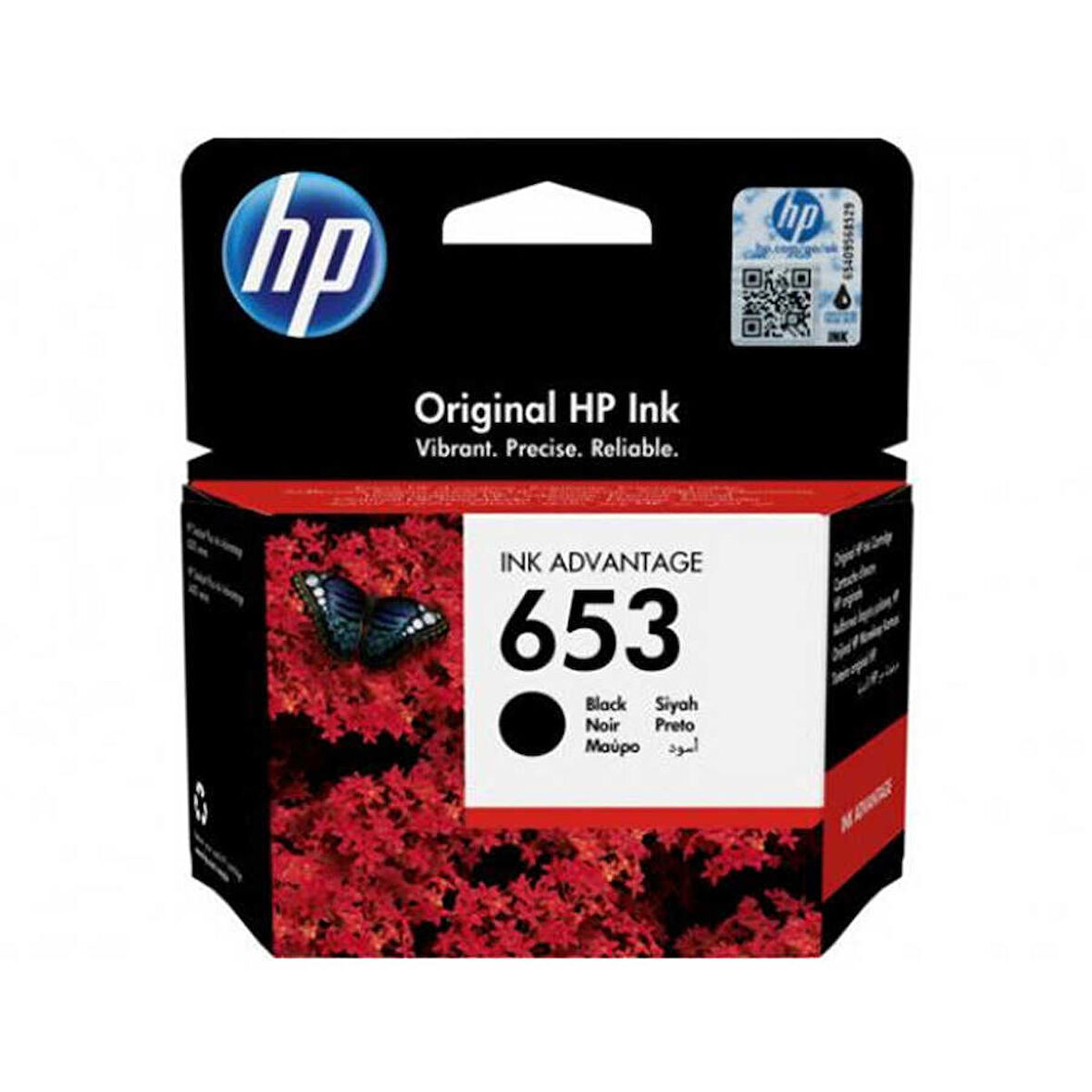 HP 653 Siyah Orjinal Kartuş 3YM75AE