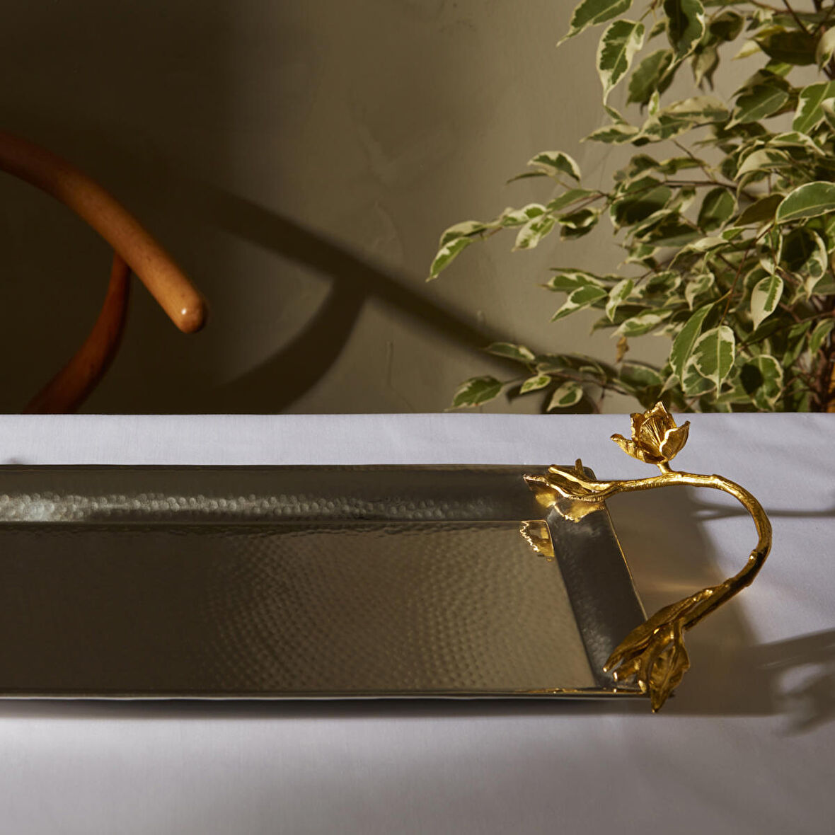 Karaca Home Karaca Tulip Dekoratif Tepsi 35,5x19 Cm