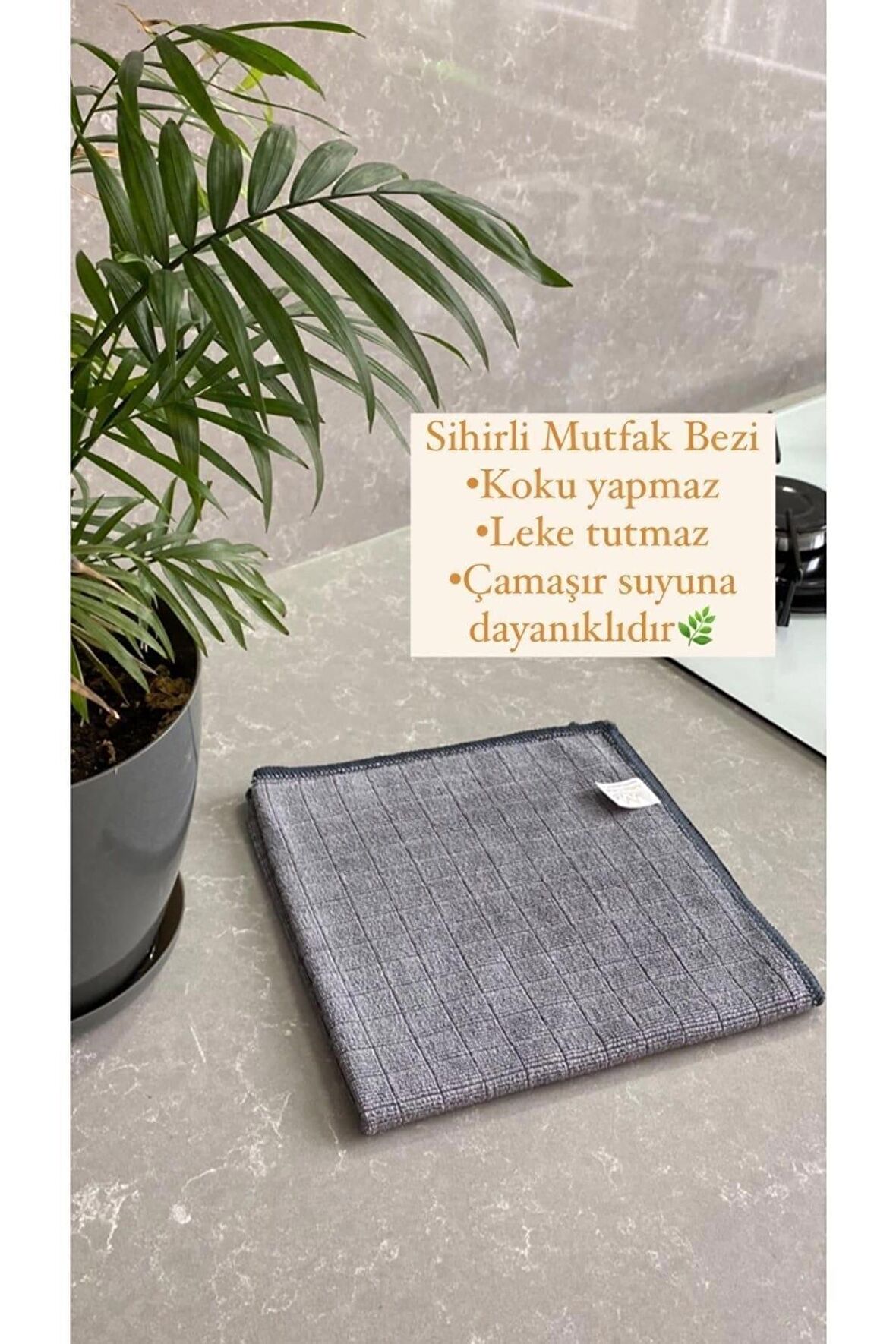 ( 3 Adet ) Mikrofiber Mutfak Temizlik Bezi 40*40 Cm Leke Tutmaz Koku Yapmaz