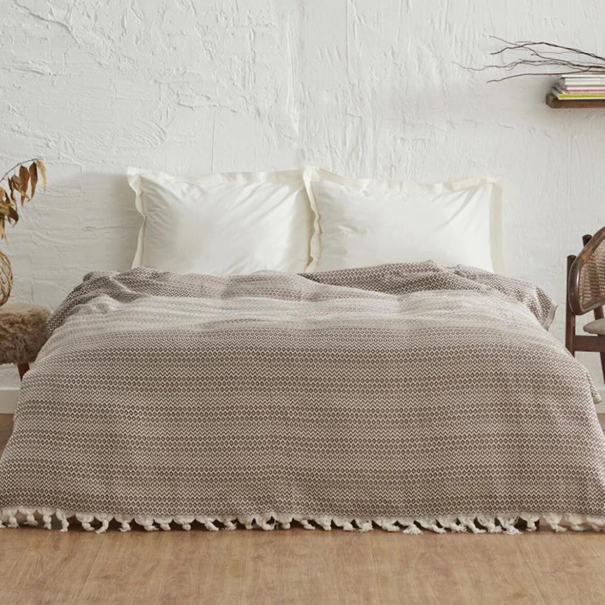 Karaca Home Kh Levı Sutlu Kahve Cıft Kısılık Pıke