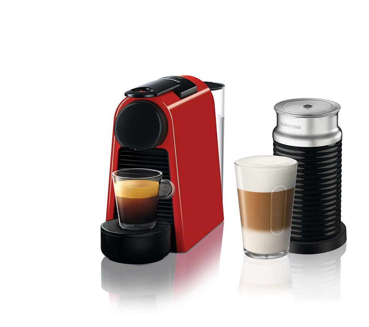 Nespresso Essenza Mini D35 Red Bundle Kahve Makinesi