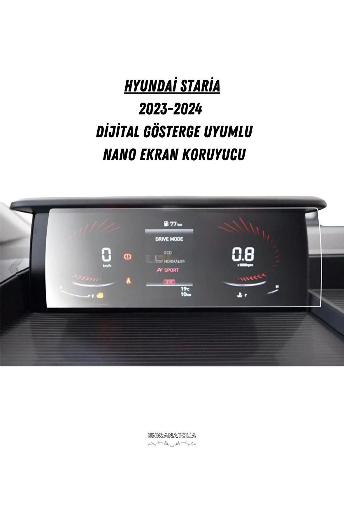 Hyundai Staria 2023-2024 Dijital Gösterge Uyumlu Nano Ekran Koruyucu