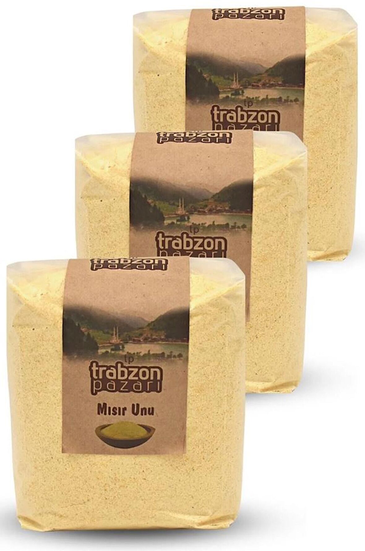 Trabzon Yöresel Ata Tohum Glutensiz Mısır Unu 3x900 gr