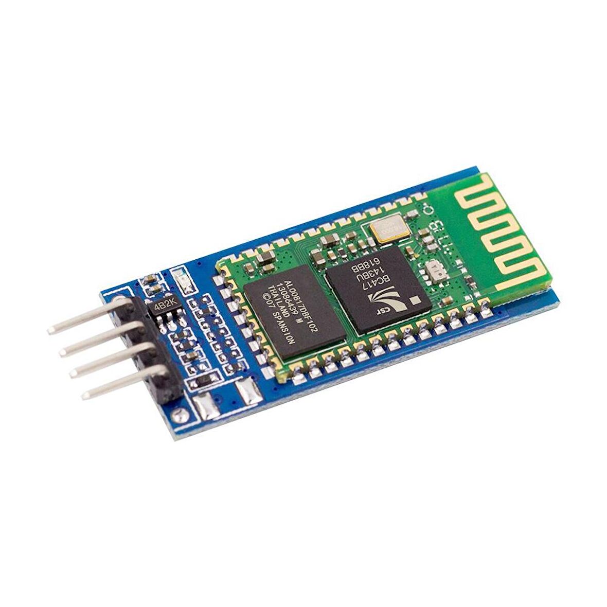 HC-06 4 Pin Kablosuz Bluetooth Slave Modülü (Butonsuz) (Orjinal Çip)