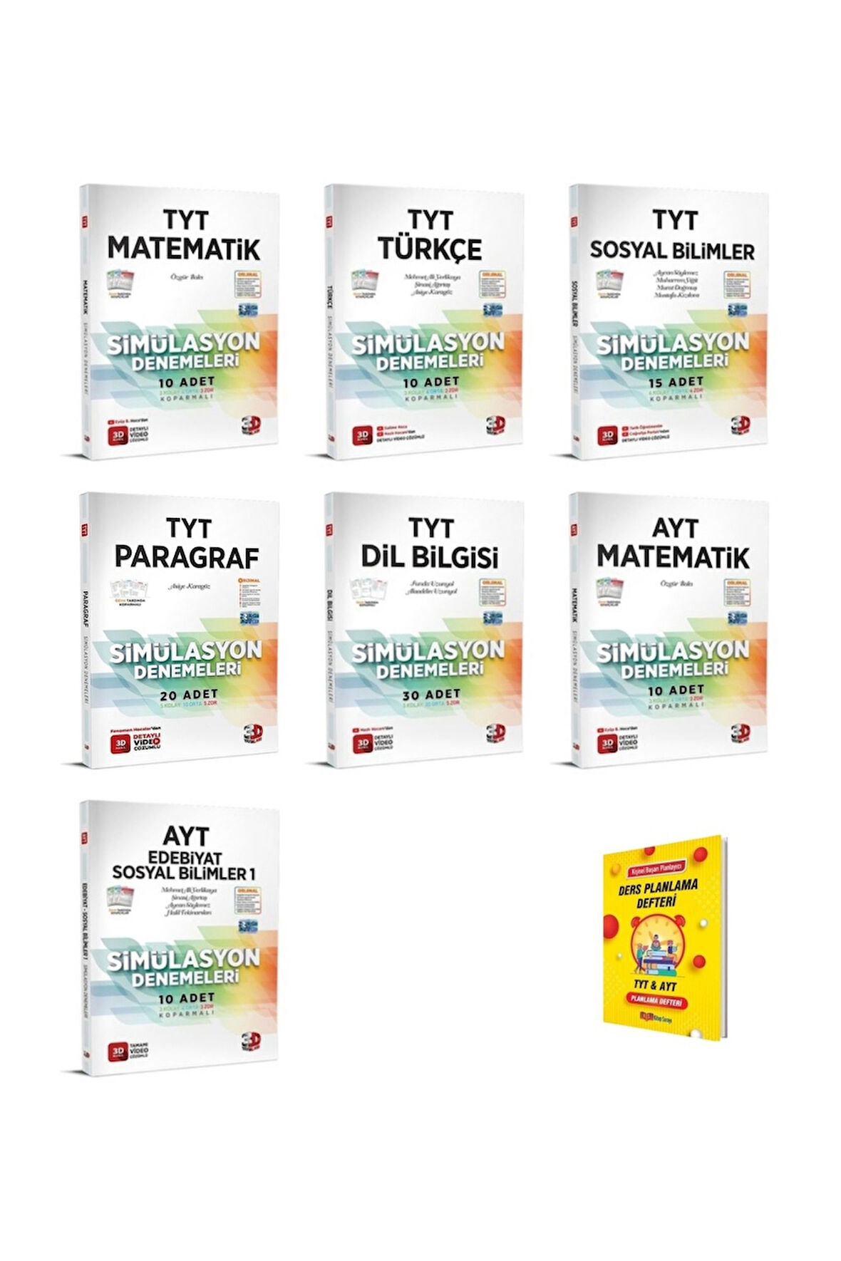 TYT ve AYT Eşit Ağırlık 7li Deneme Seti