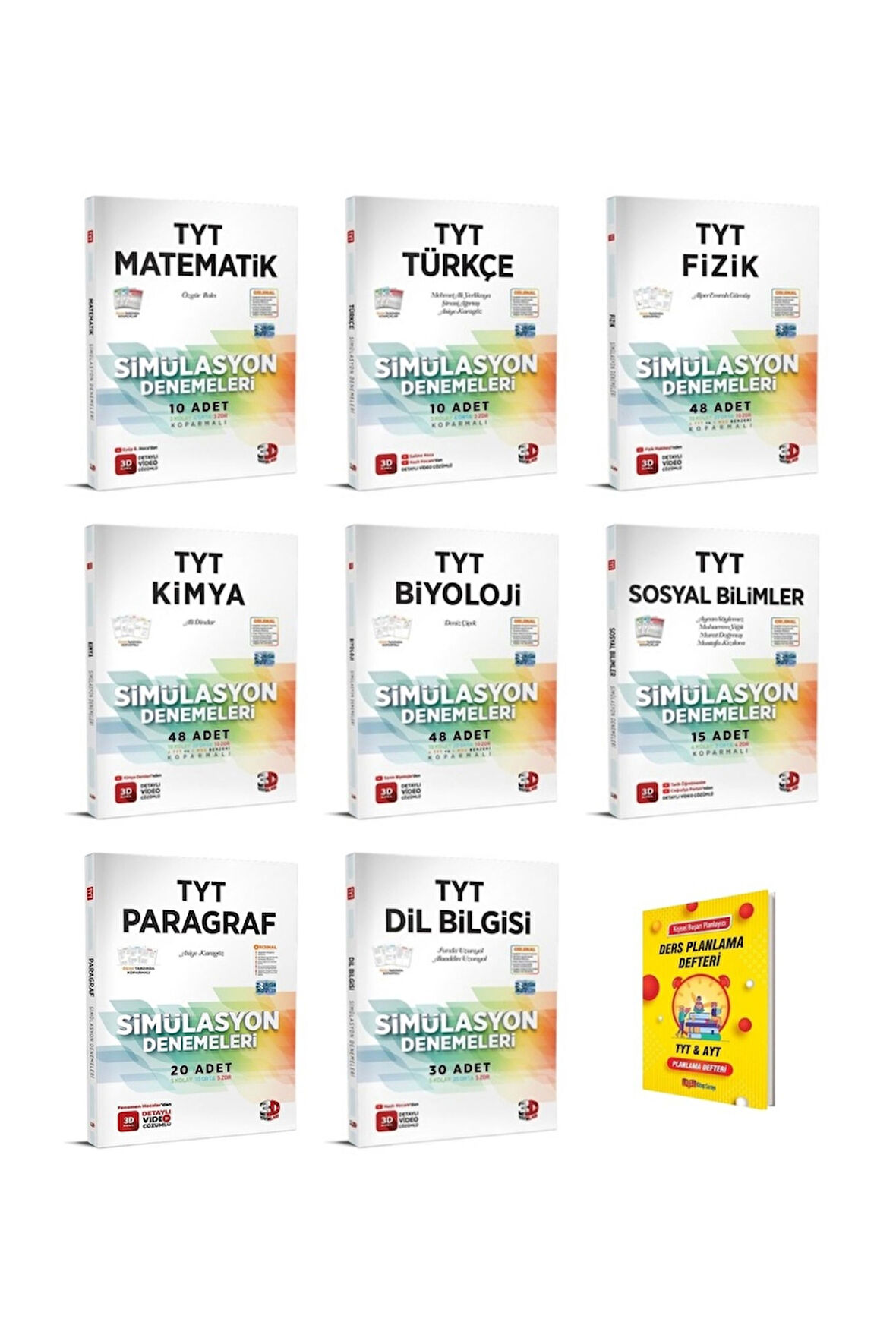 TYT Tüm Dersler 8li Deneme Seti