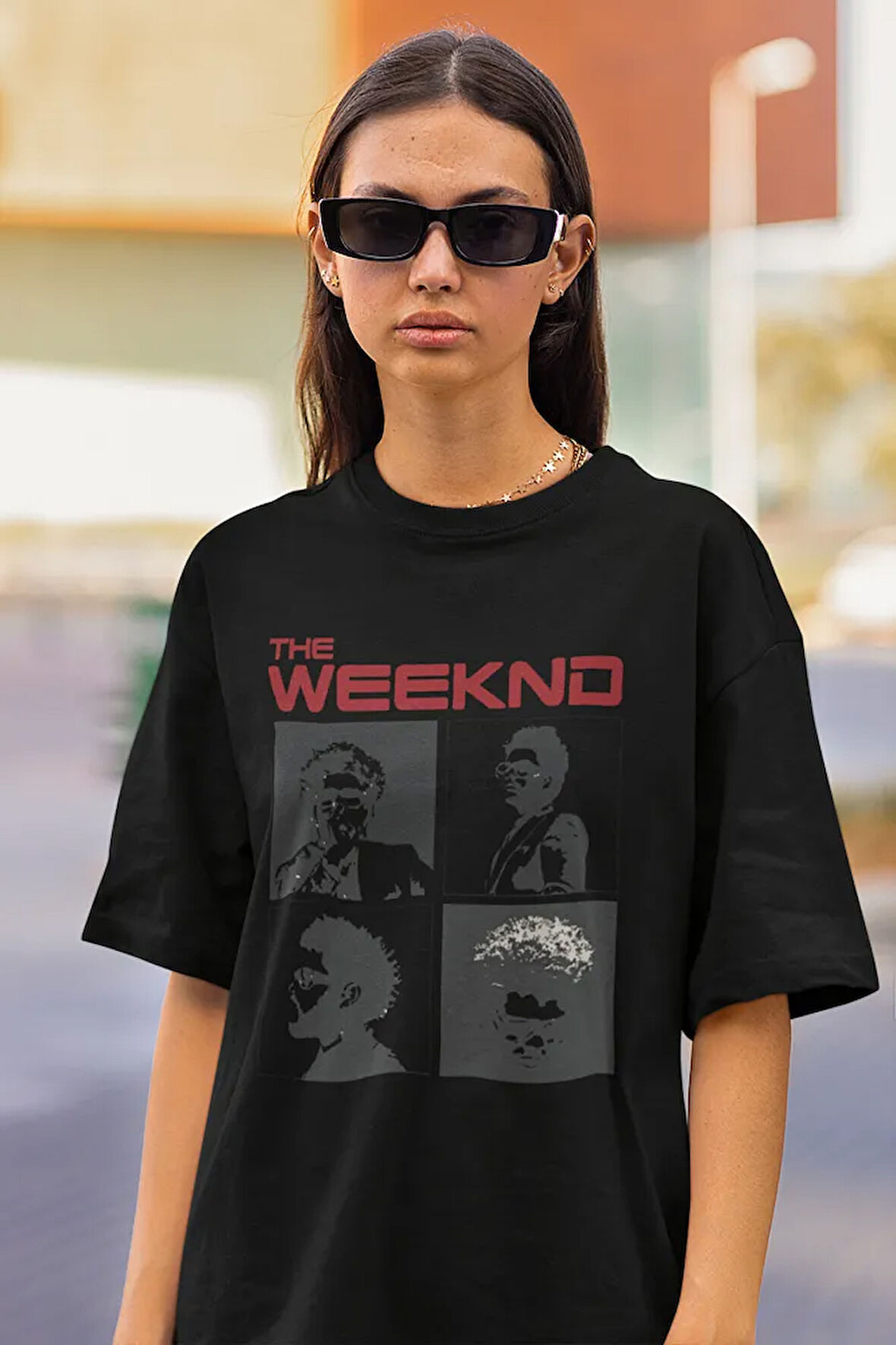 Rapper The Weekend Baskılı Unisex Tişört, Oversize Rap Tişört