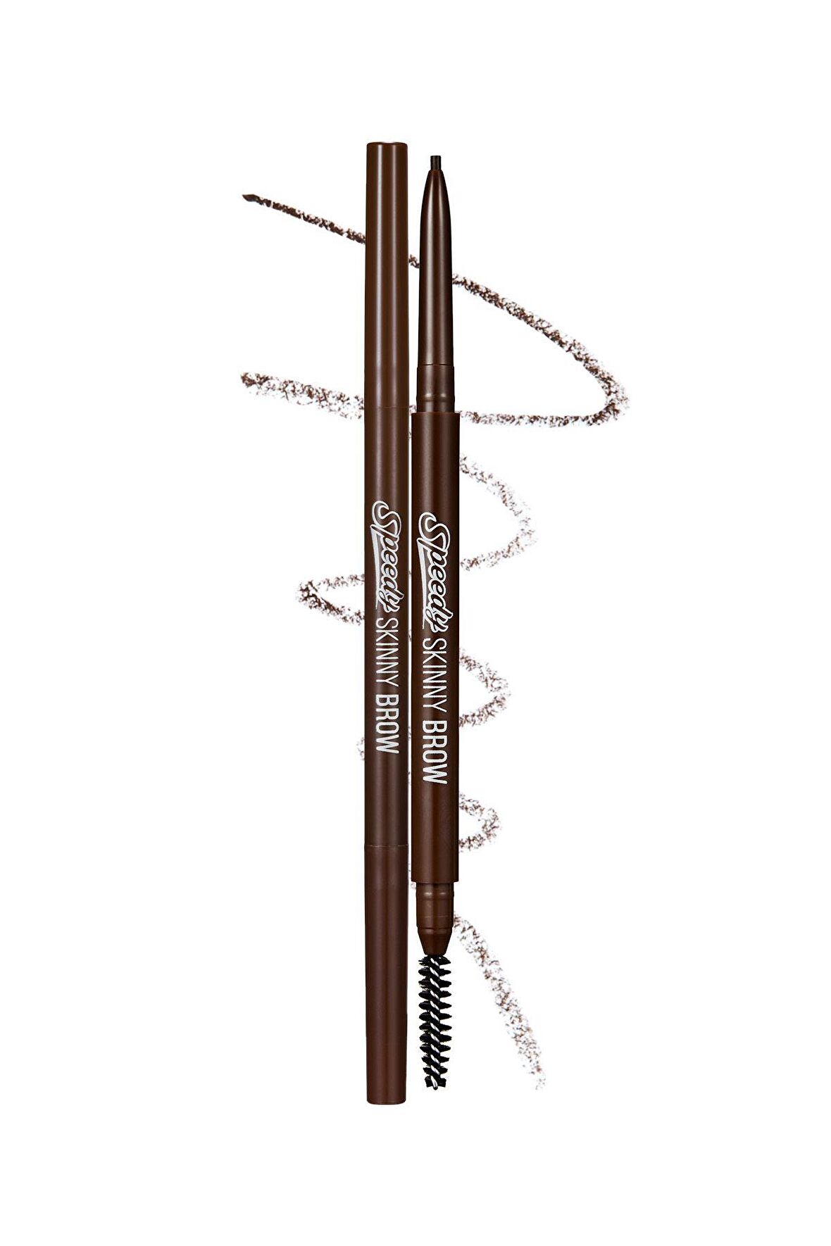 Ultra İnce Uçlu, Doğal Görünüm Veren Kaş Kalemi Peripera Speedy Skinny Brow (2 Dark Brown)