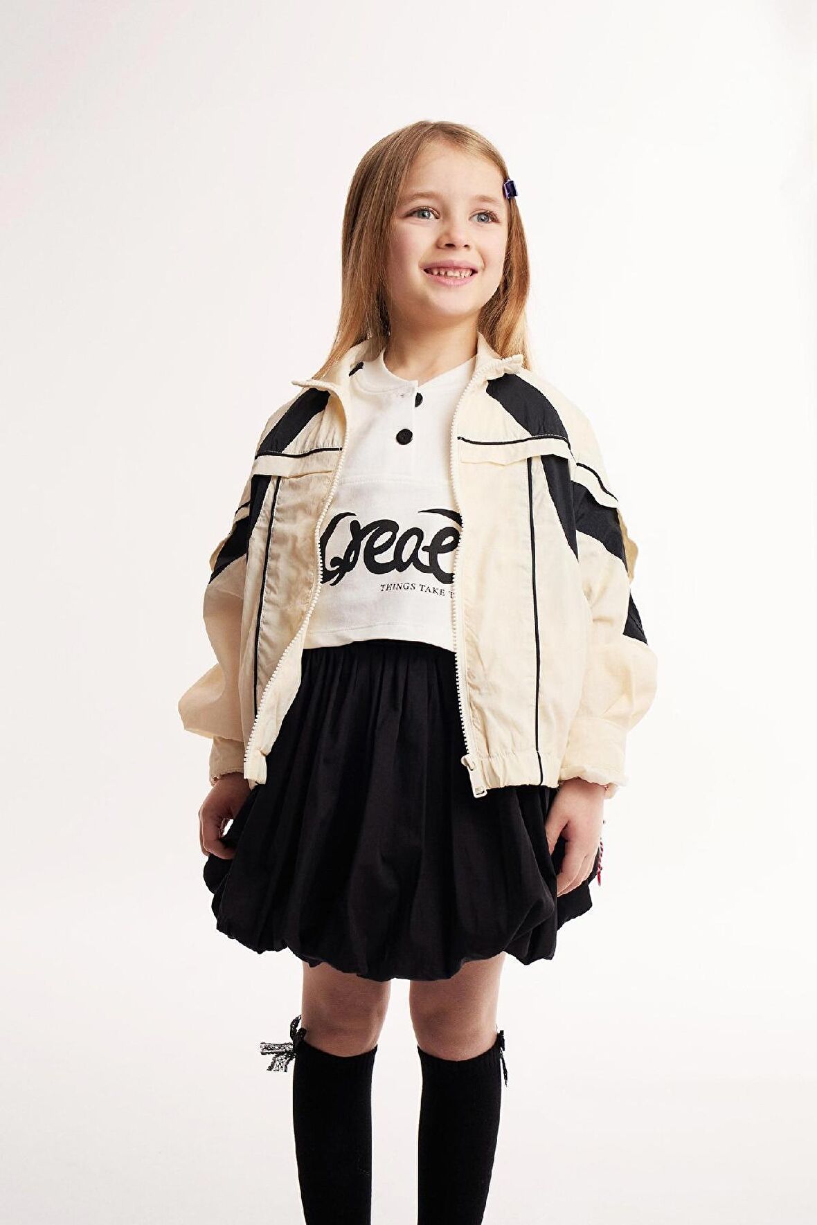 DeFacto Kız Çocuk Su İtici Kapüşonlu Fermuarlı Cepli Yağmurluk D6936A825SPER99