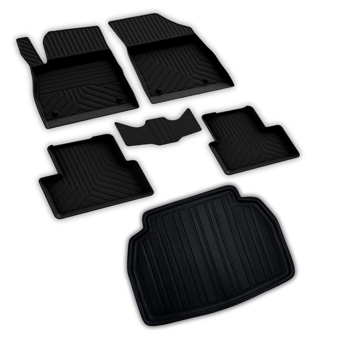 Toyota C HR Ferrous 4D Paspas ve Stepnesiz 3D Bagaj Havuzu 2016 2022