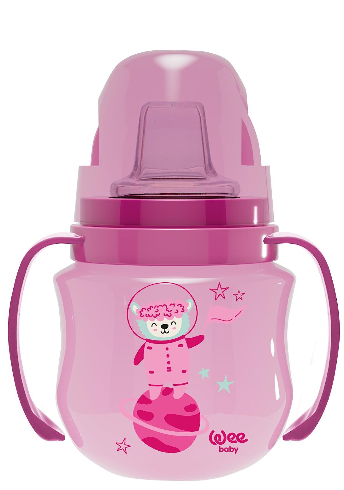 Wee Baby Galaxy Akıtmaz Alıştırma Bardağı 125 ml Pembe