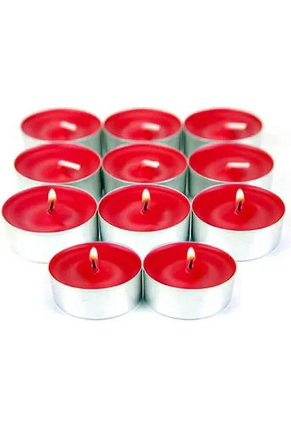 6 gram 50'li Uzun Yanma Tea light Mum Beyaz 3,8 Cm Kokusuz Söz Nişan Kına Buhardanlık tealight