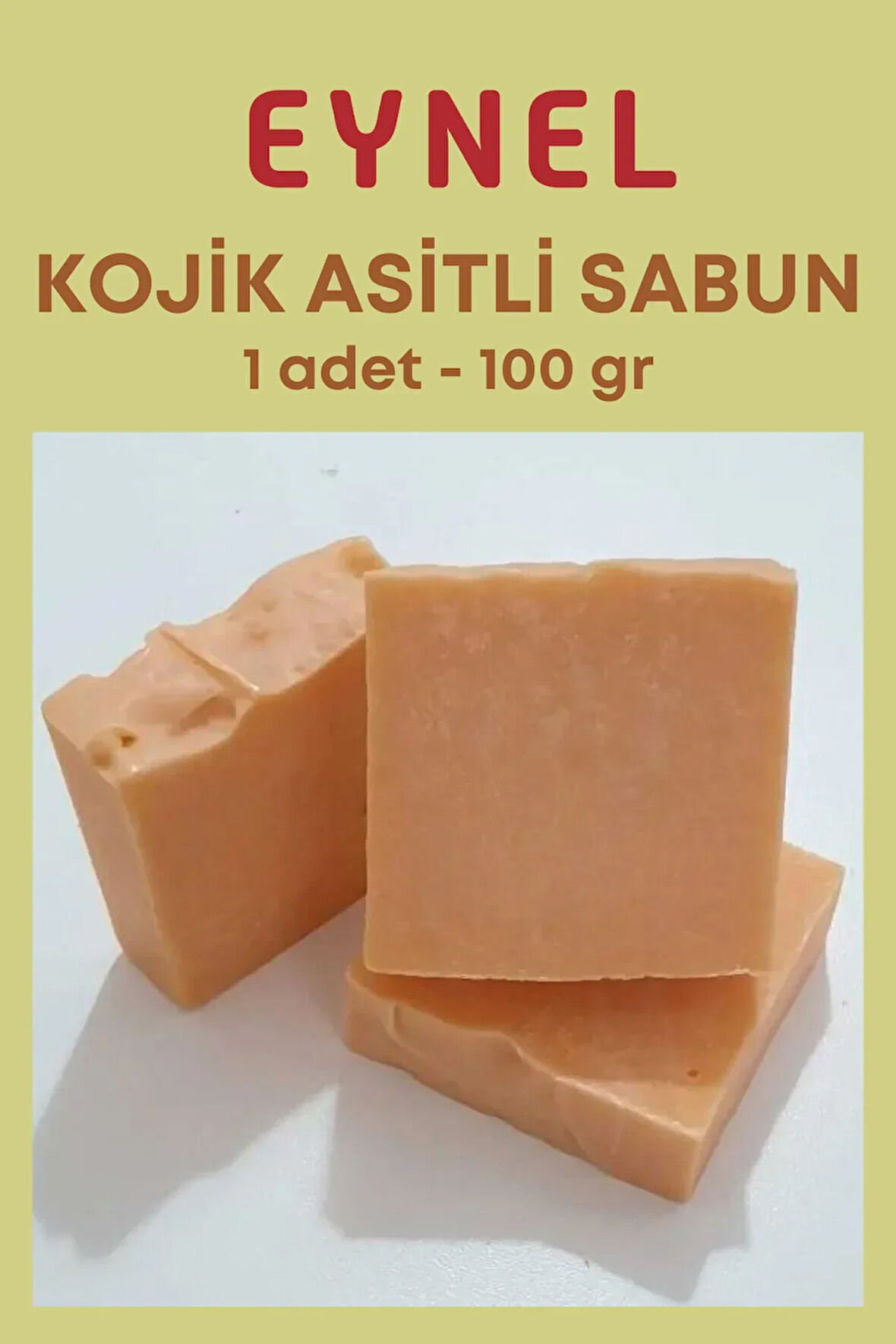100 gram Doğal Kojik Asit Sabunu Leke Giderici Kojik Asitli Katı Sabun Kojic Acid Içeren