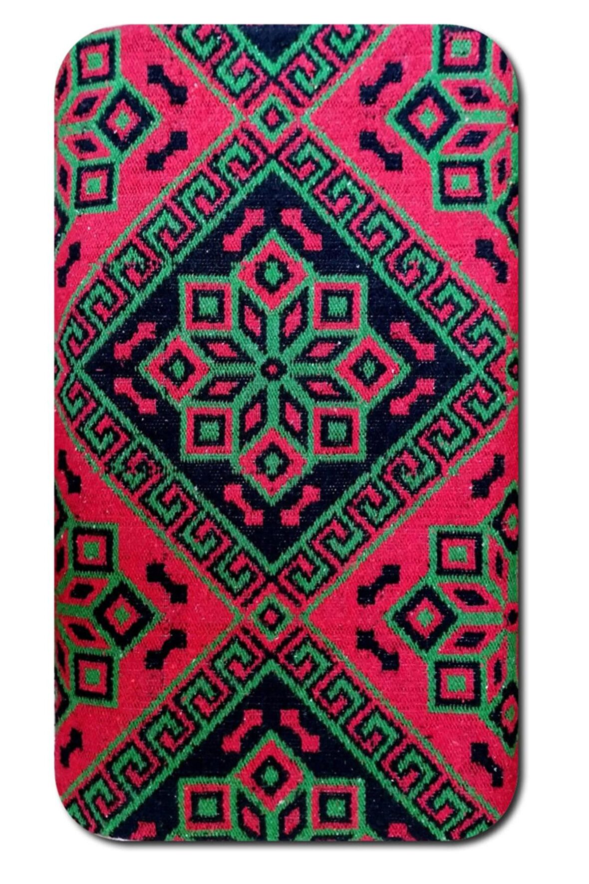 Makine Dokuması Çiçekli Desenli 3 Mekik  Kalın Kilim