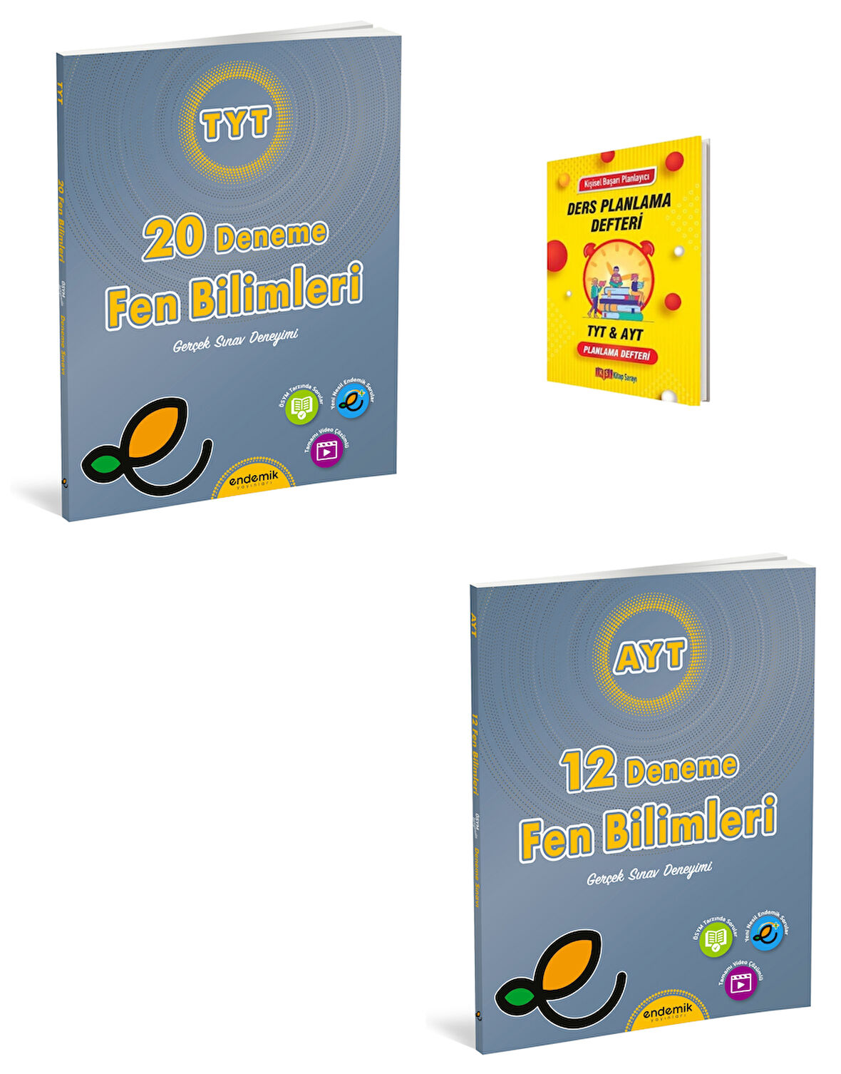 Endemik TYT ve AYT Fen Bilimleri Denemeleri + Planlama Defteri