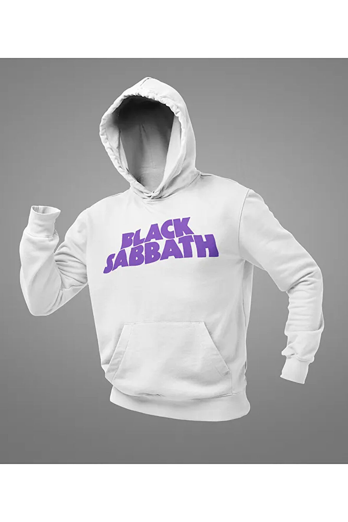 Black Sabbath Yazılı Unisex Oversize Hoodie