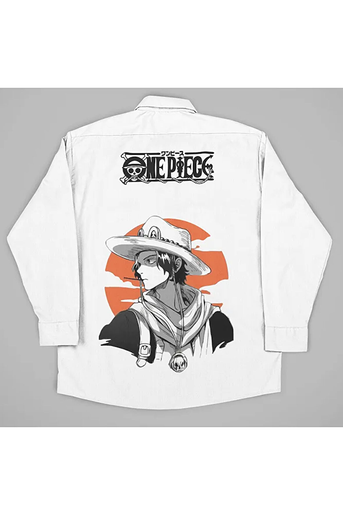 One Piece Anime Dizi Baskılı Unisex Gömlek