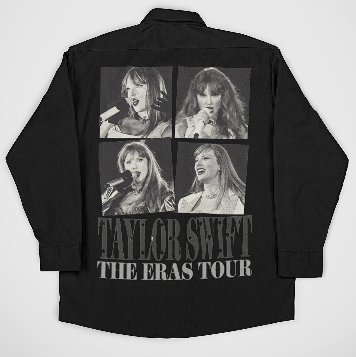 Taylor Swift The Eras Tour Baskılı Unisex Şarkıcı Cepli Gömlek